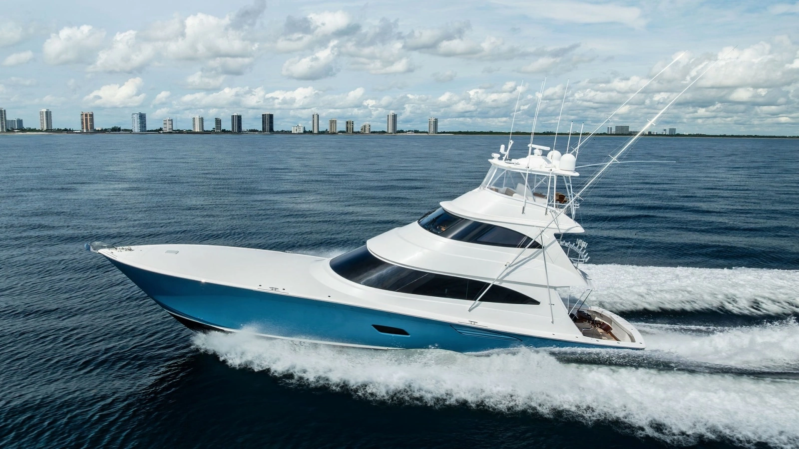 Aerial View of Viking 80 Convertible