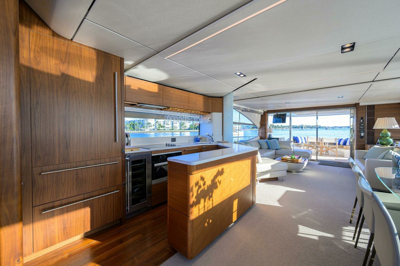 Princess Y78 - Janie II - Galley and Dining