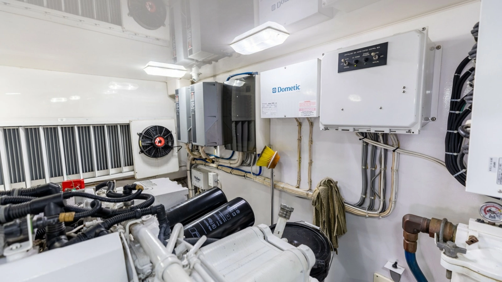 Engine Room with Electrical Panels