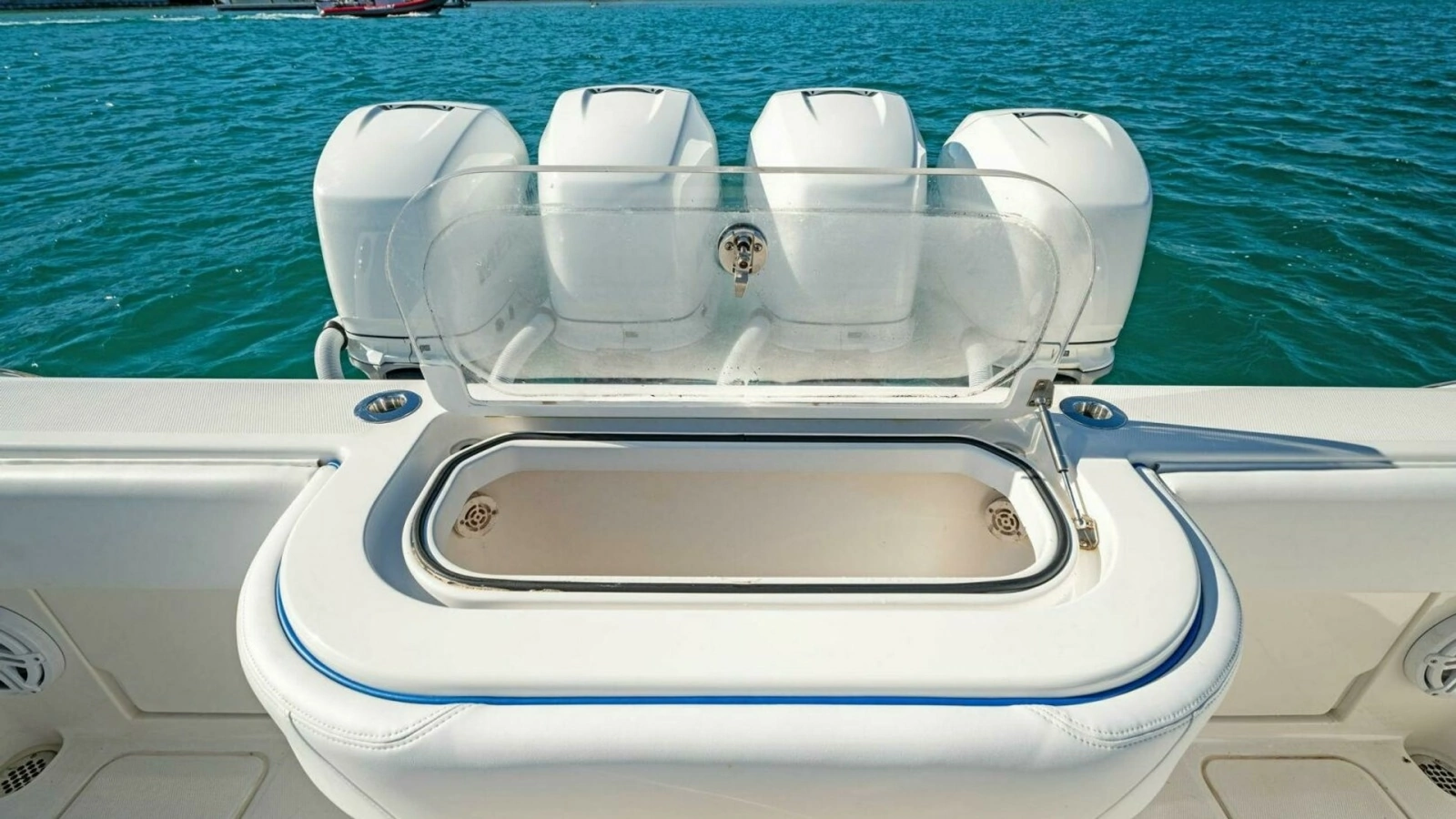Aft Deck Livewell and Engines