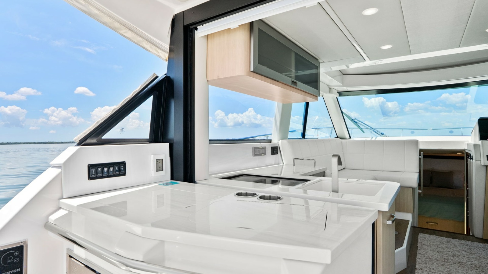Sleek Galley with Outdoor View