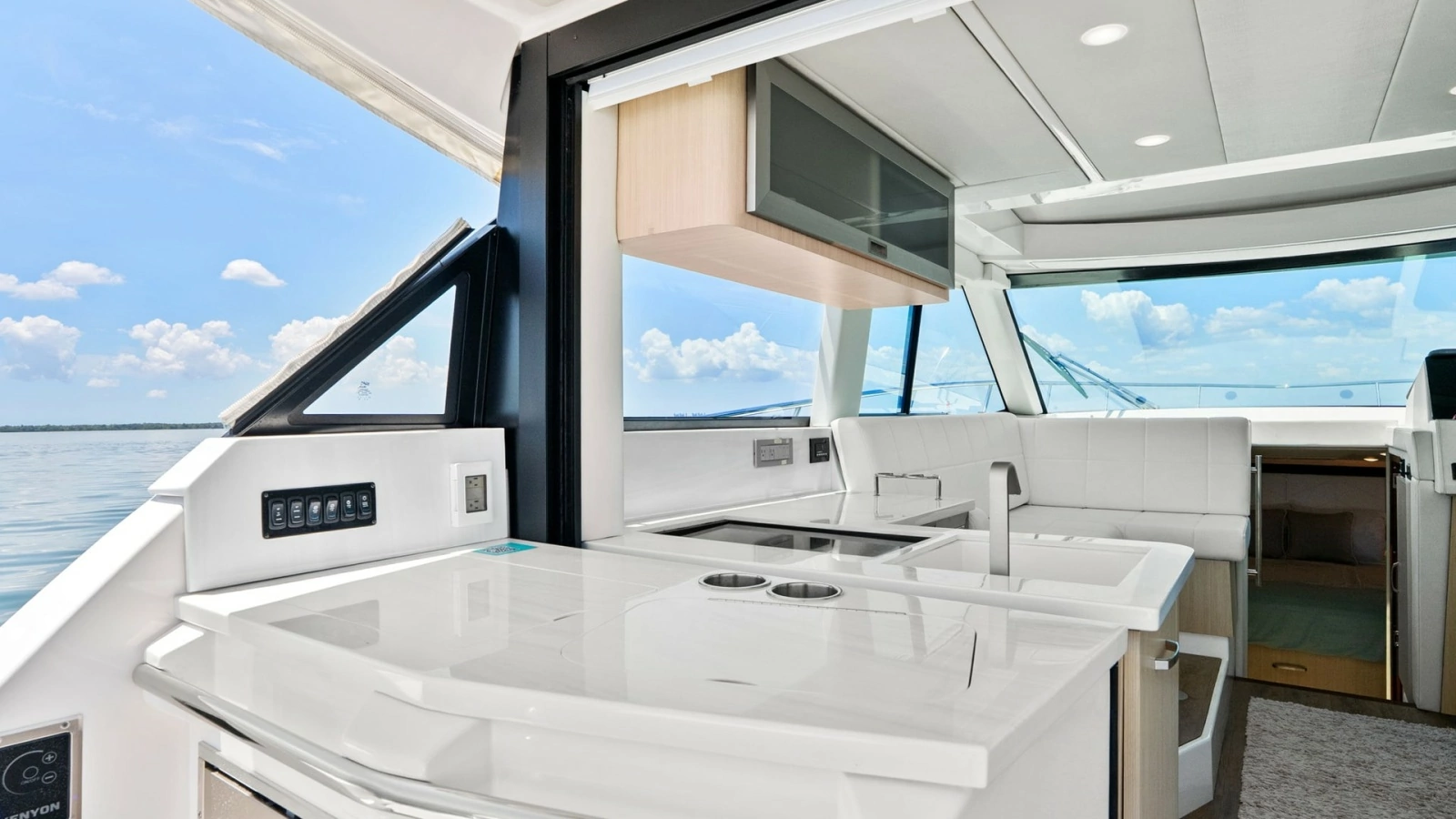 Sleek Galley with Outdoor View