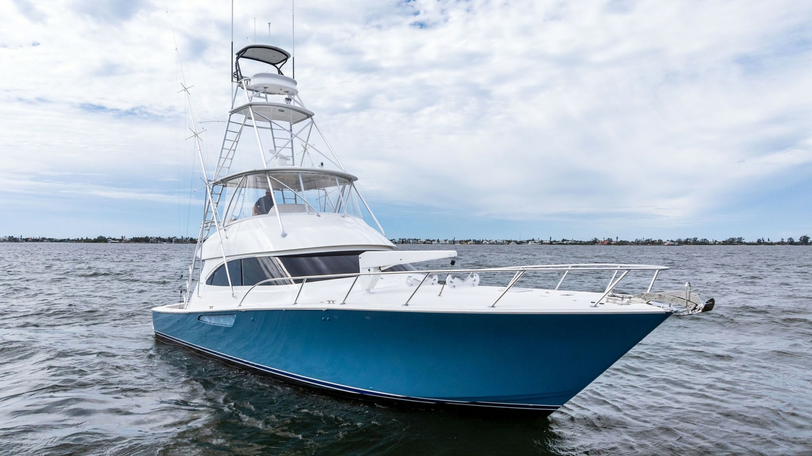 Bow View of Viking 55 Convertible