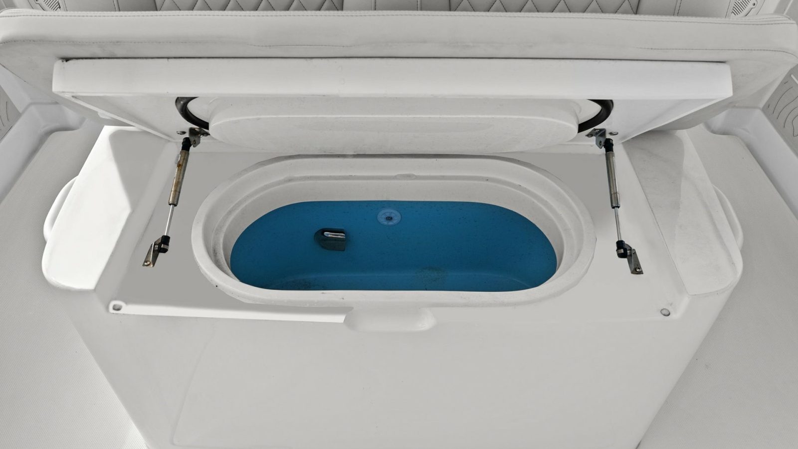 Integrated Livewell with Padded Seating