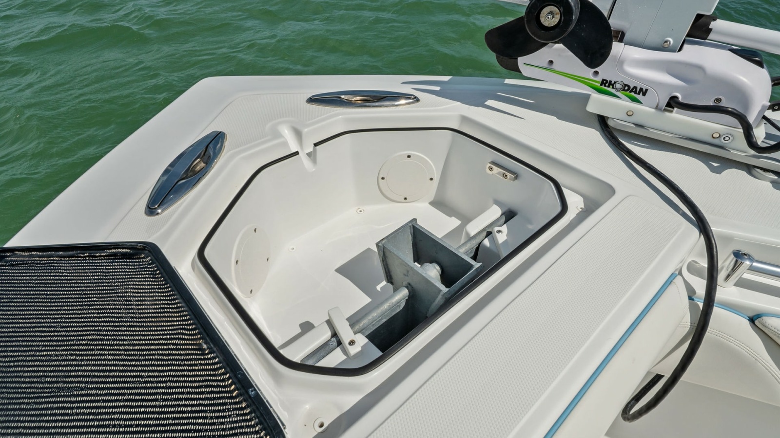 Bow Anchor Locker with Trolling Motor