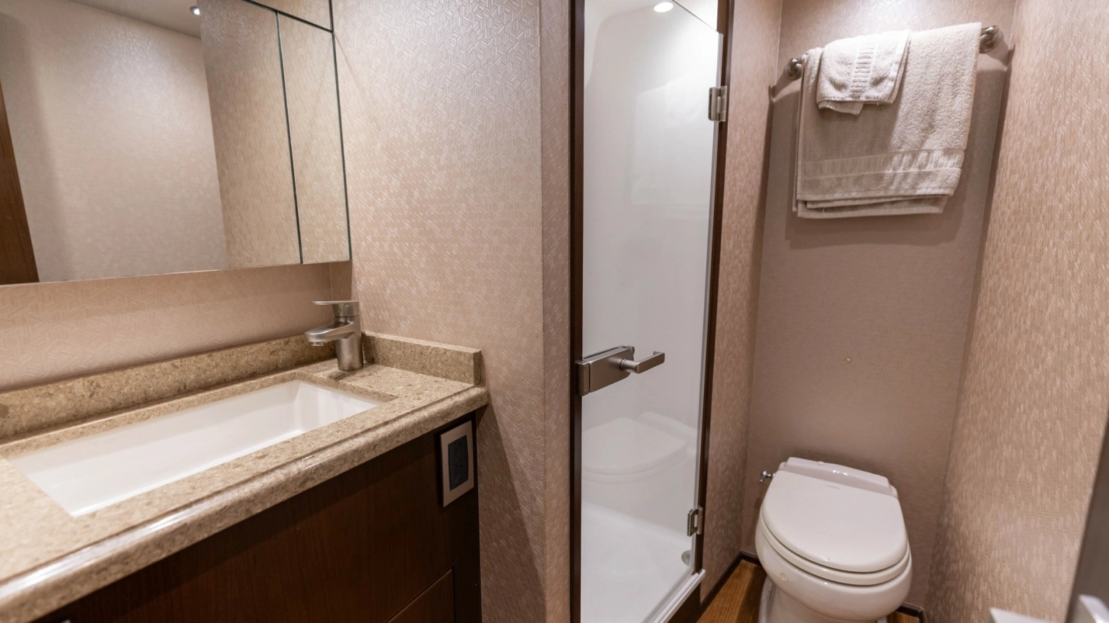 2015 Viking 76 Enclosed Bridge- CHULA- Starboard Stateroom Head