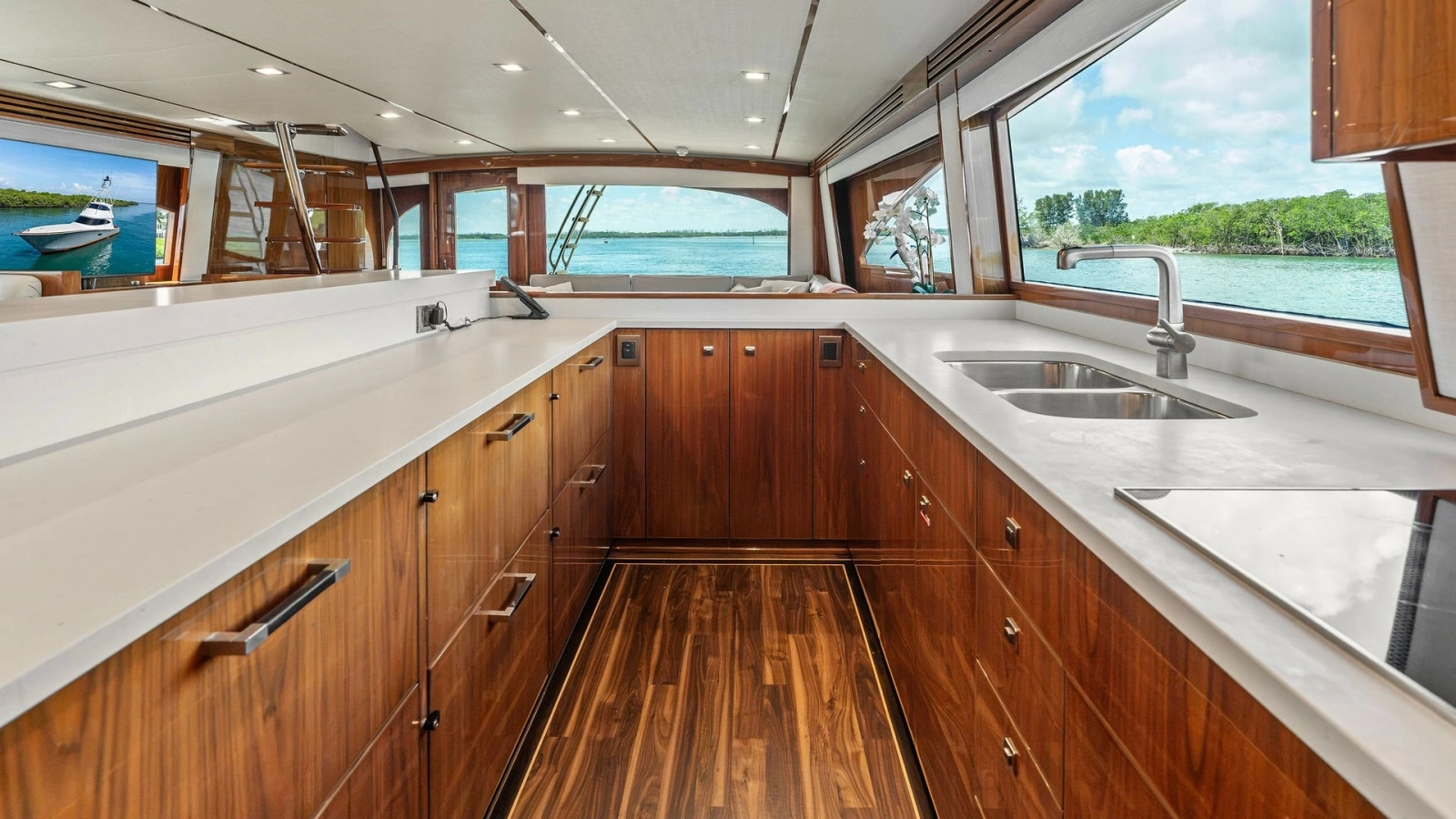 2016 Viking 80 Enclosed Bridge- FRIGATE- Galley