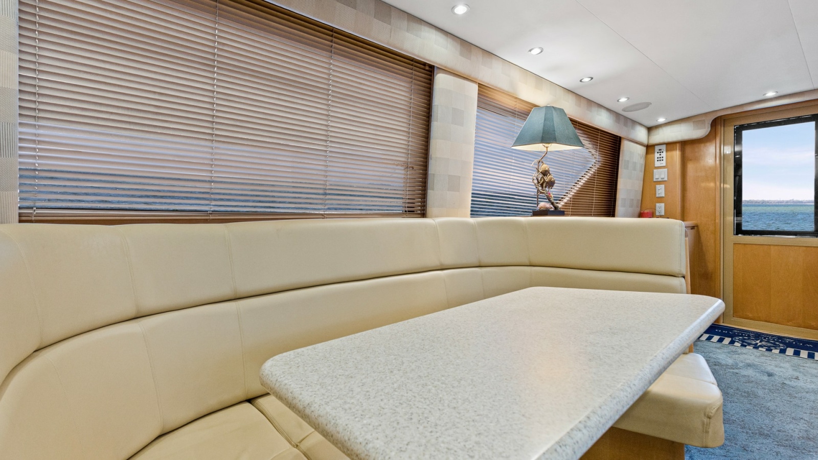 1999 Hatteras 60 Enclosed Bridge Better Days Galley