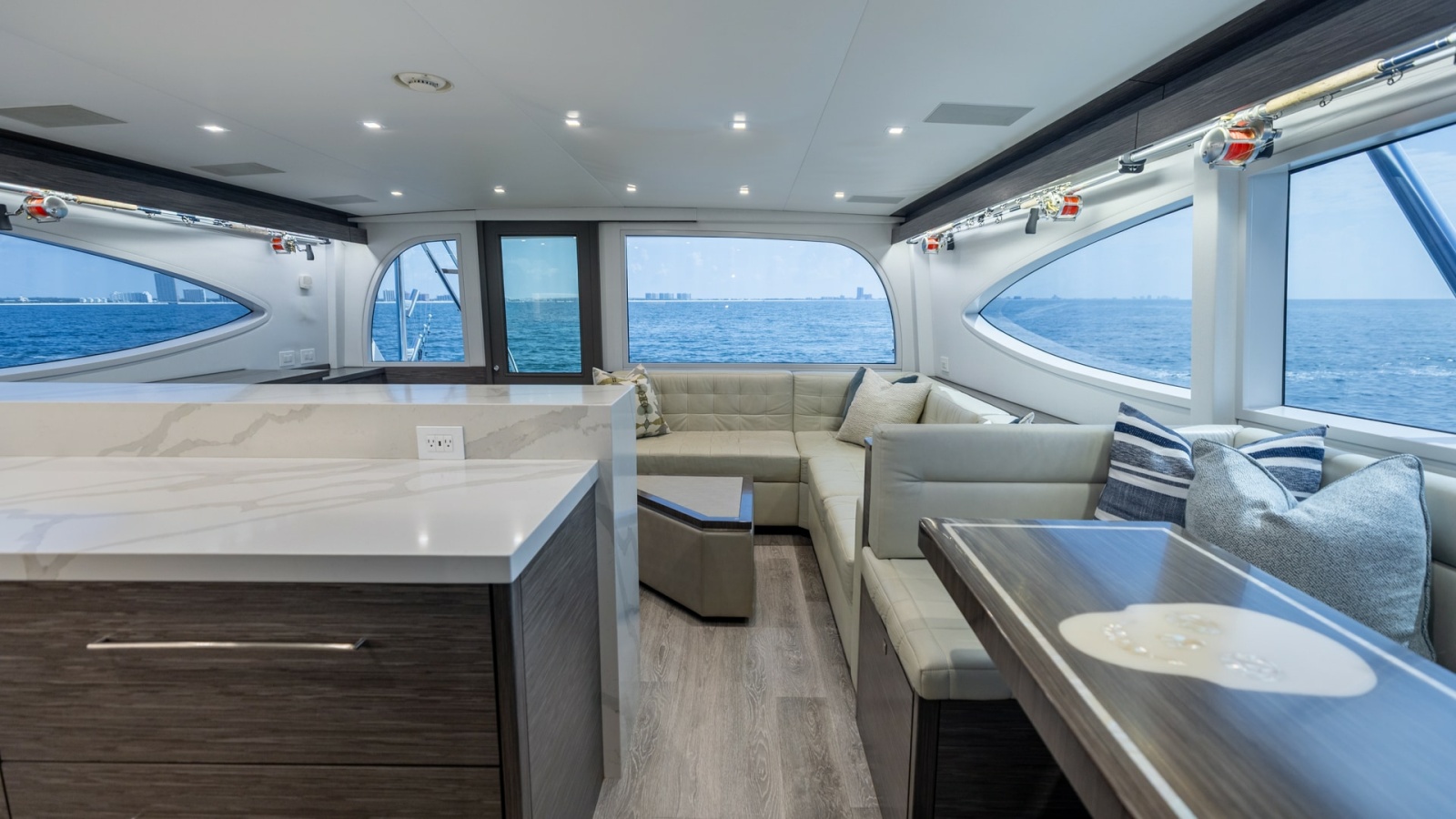 2021 65 Hatteras GT On the DL Salon-Galley (13)