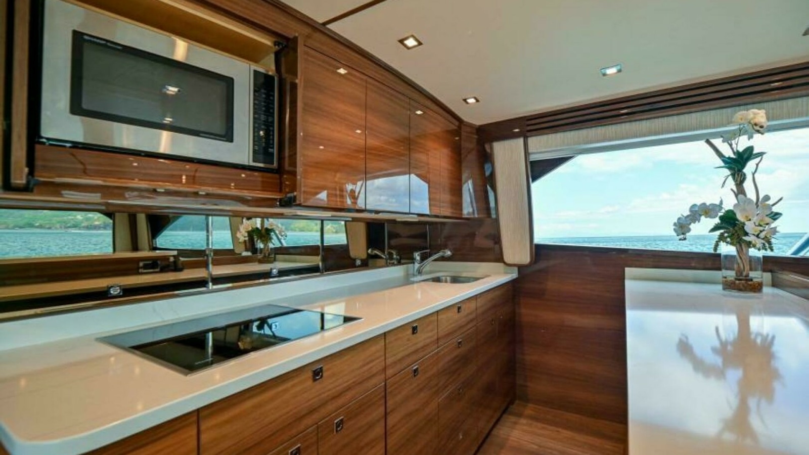 Modern Galley with Ocean View