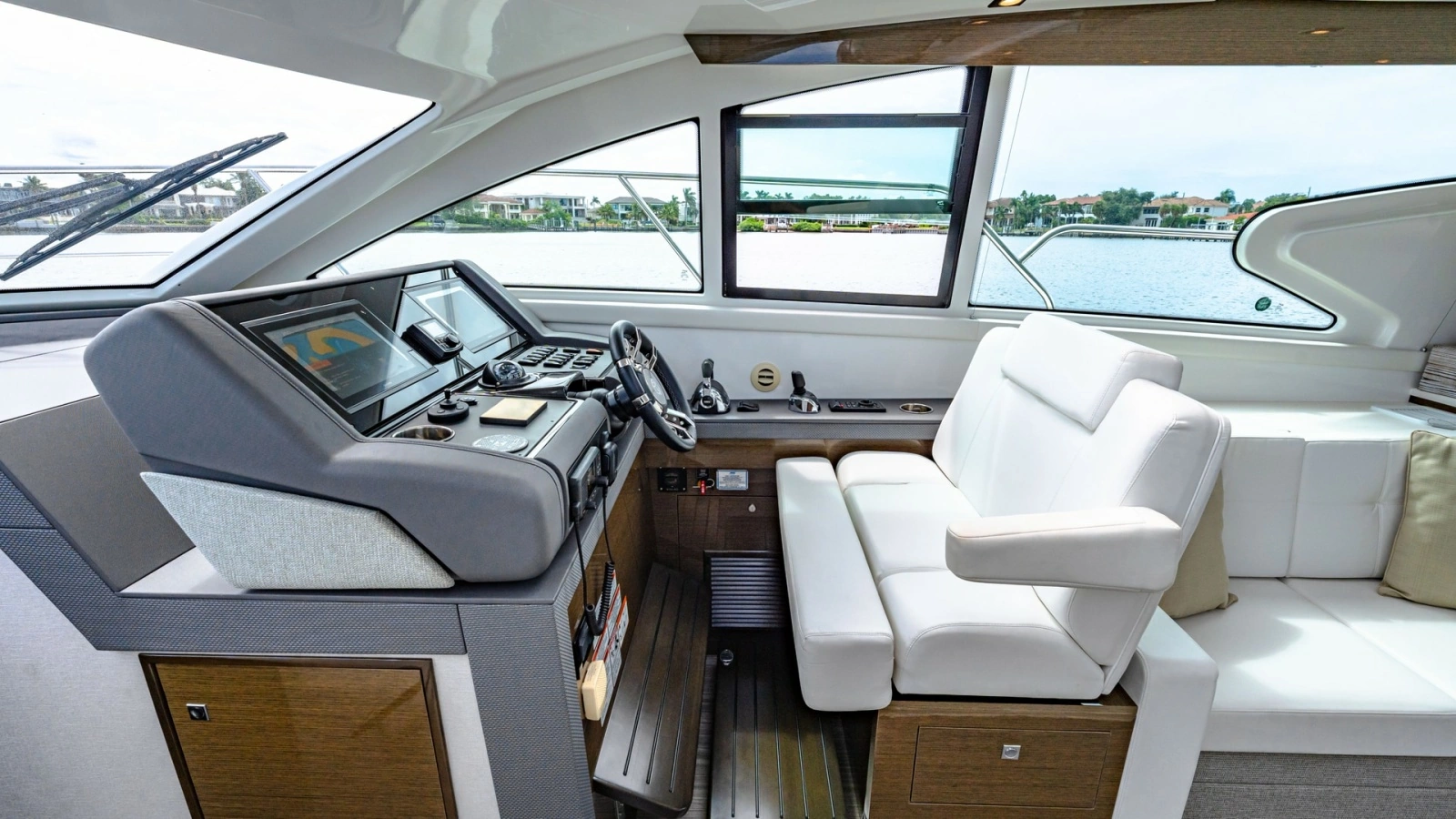 Helm Station with Seating Area