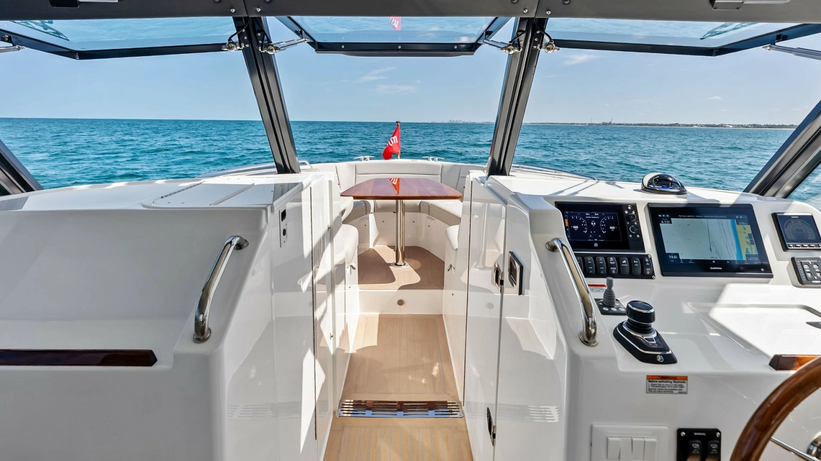 Helm and Forward Cockpit View