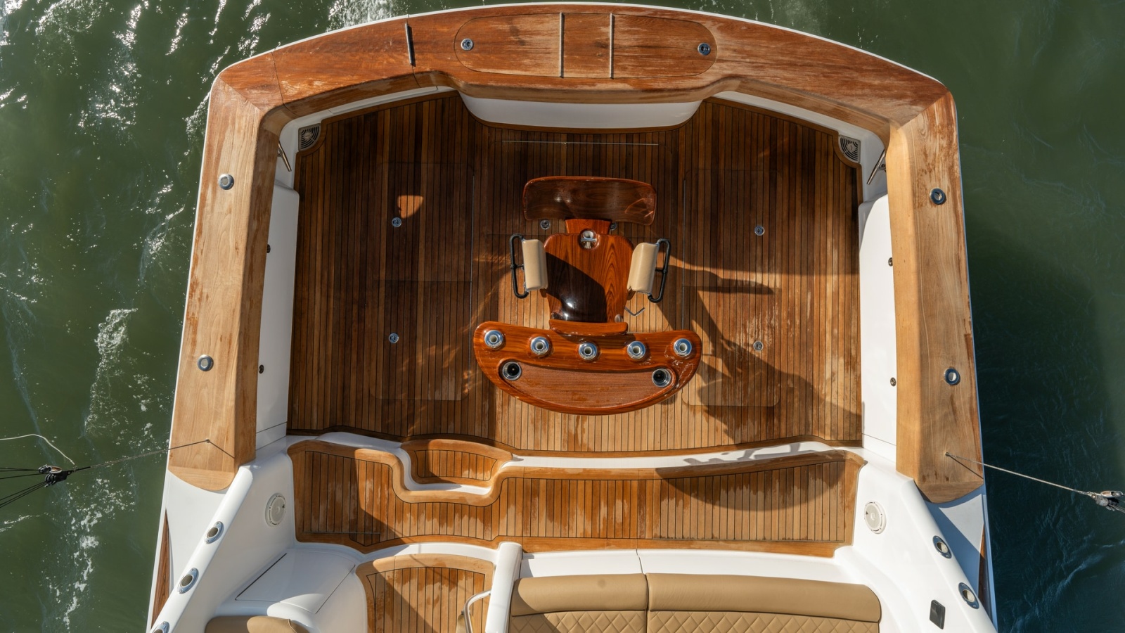 Aft Deck with Teak Flooring