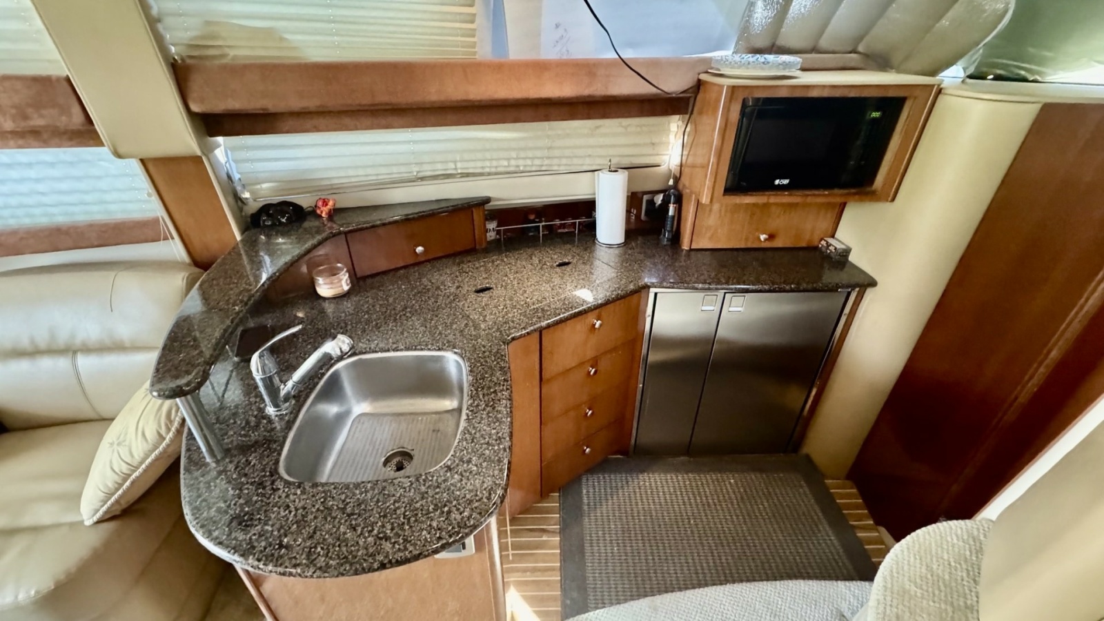 Galley with Granite Countertops