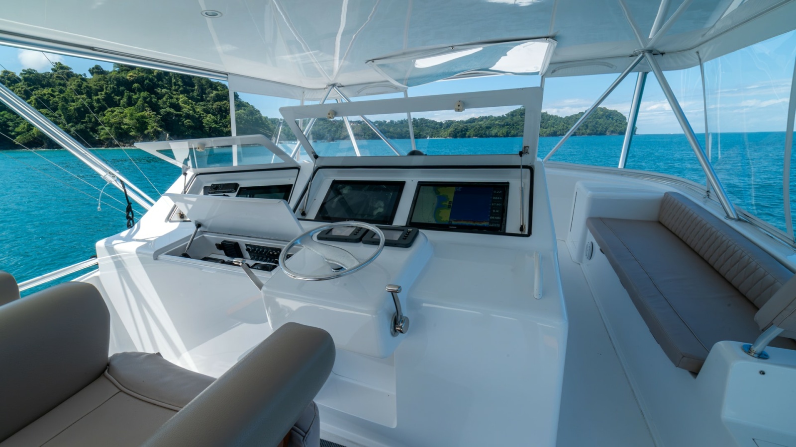 2001 Viking 61 Convertible- Caliente- Helm