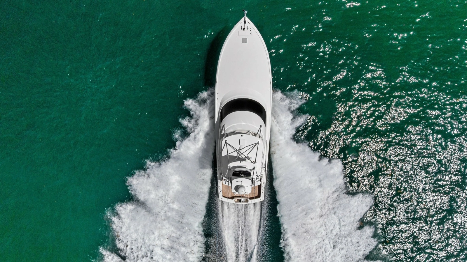 Aerial View of Bow in Motion