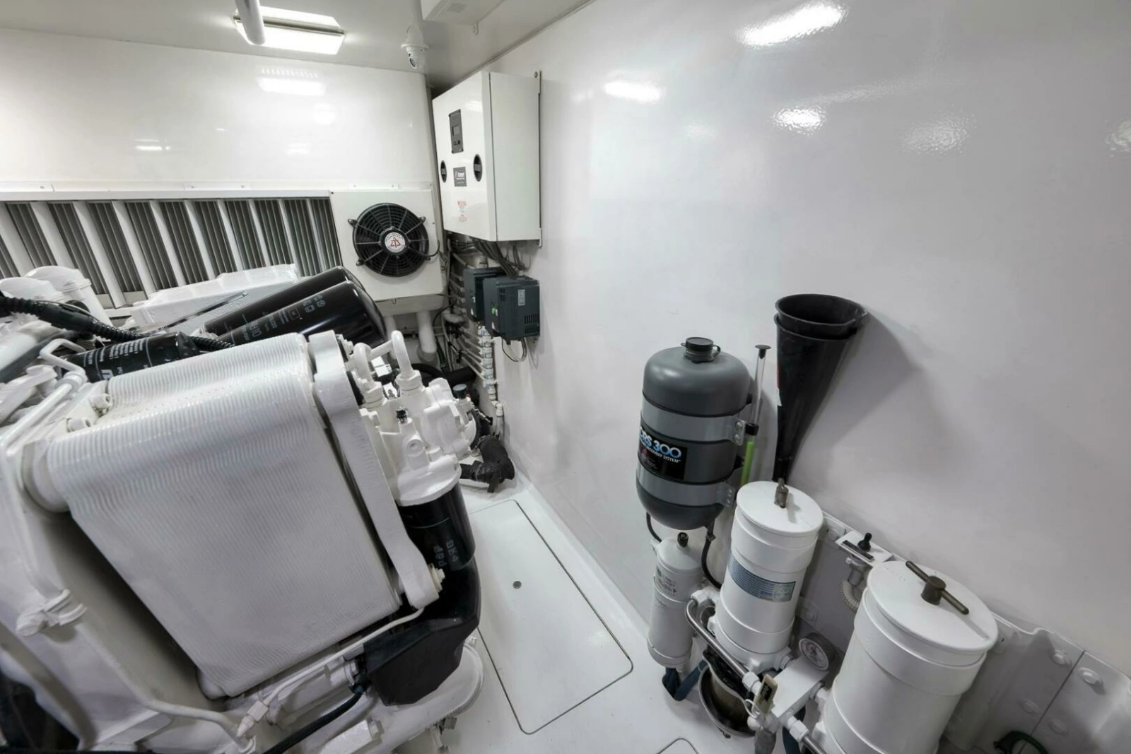 2011 Viking 76 Enclosed Bridge- TEUSEAS- Engine Room