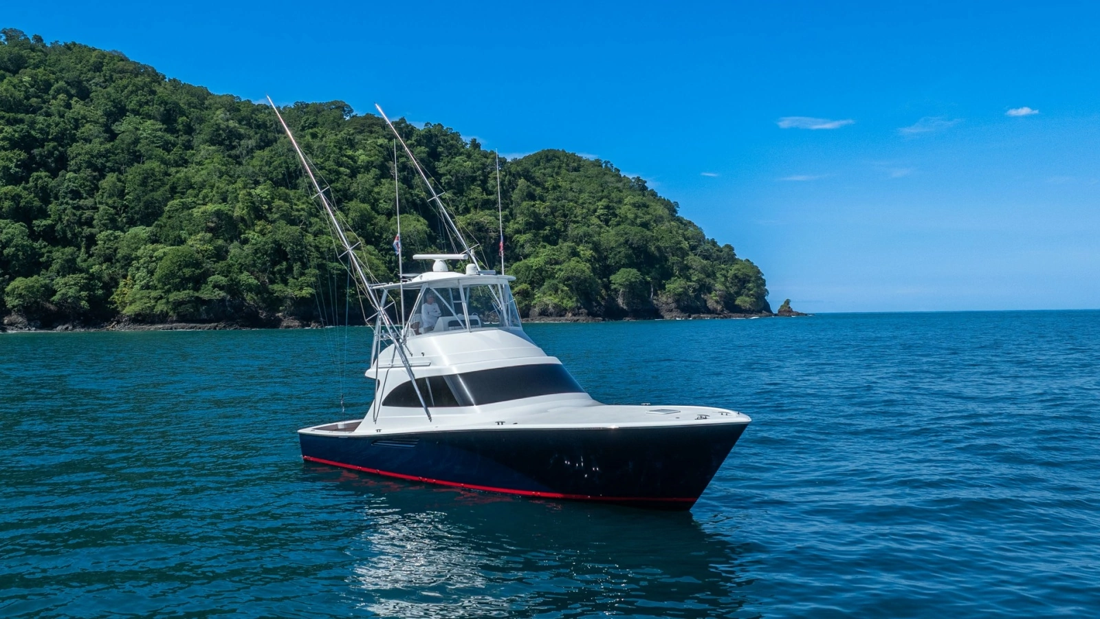 Viking 46 BF Bow View at Sea