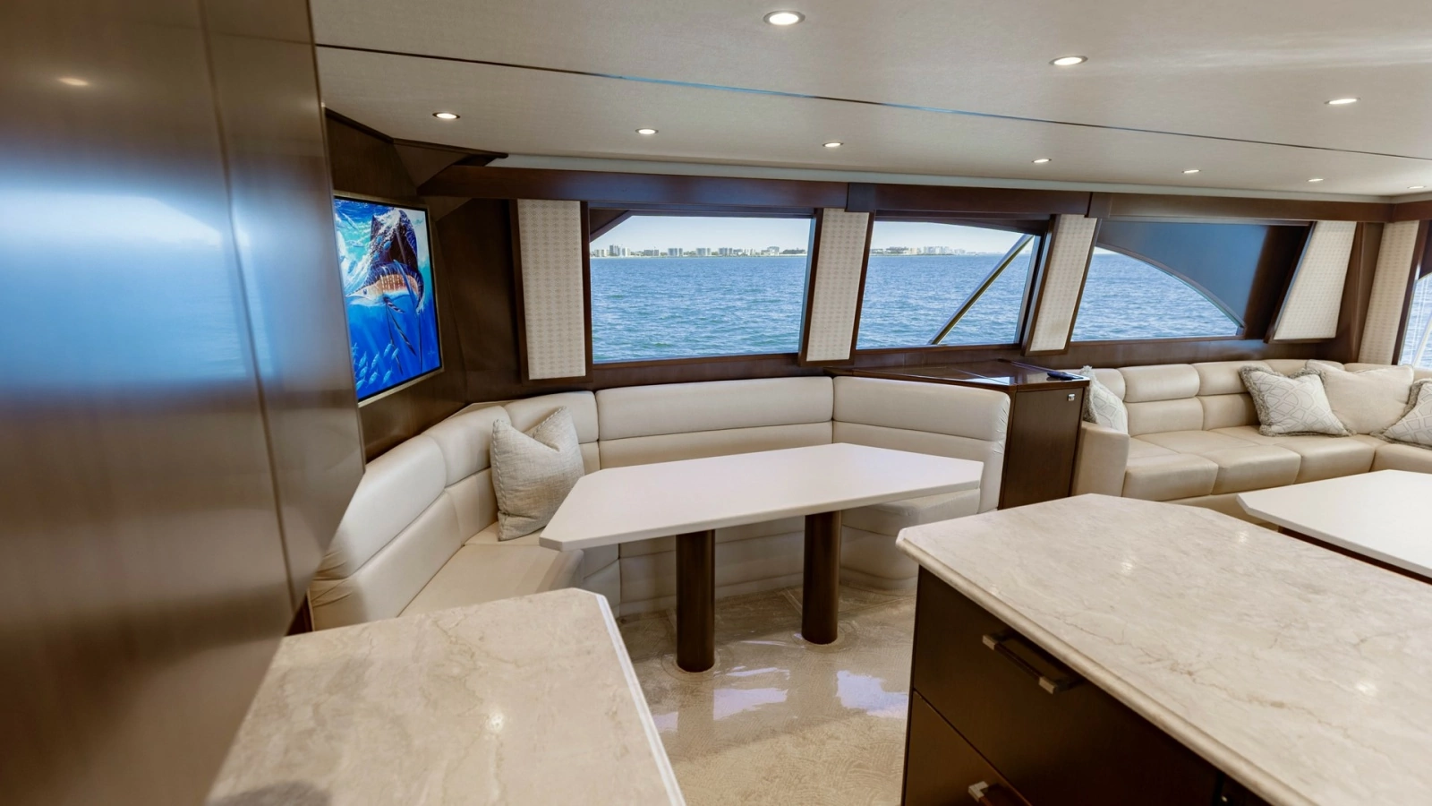 2015 Viking 76 Enclosed Bridge- CHULA- Dinnette