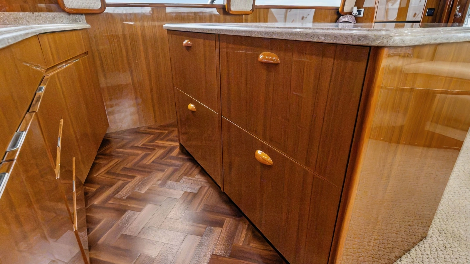 Galley Cabinetry and Flooring