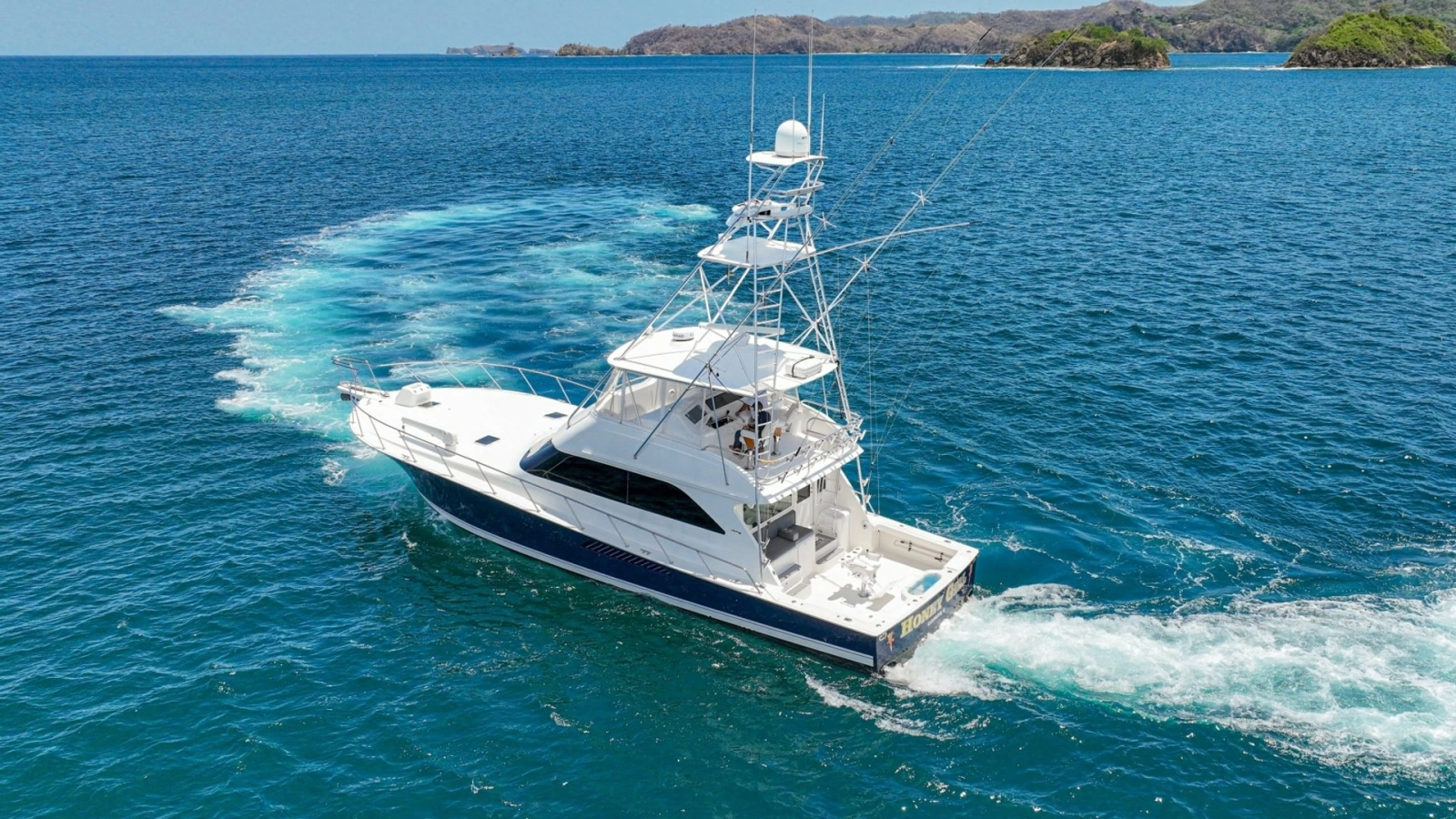 Aerial View of Viking 61 Convertible