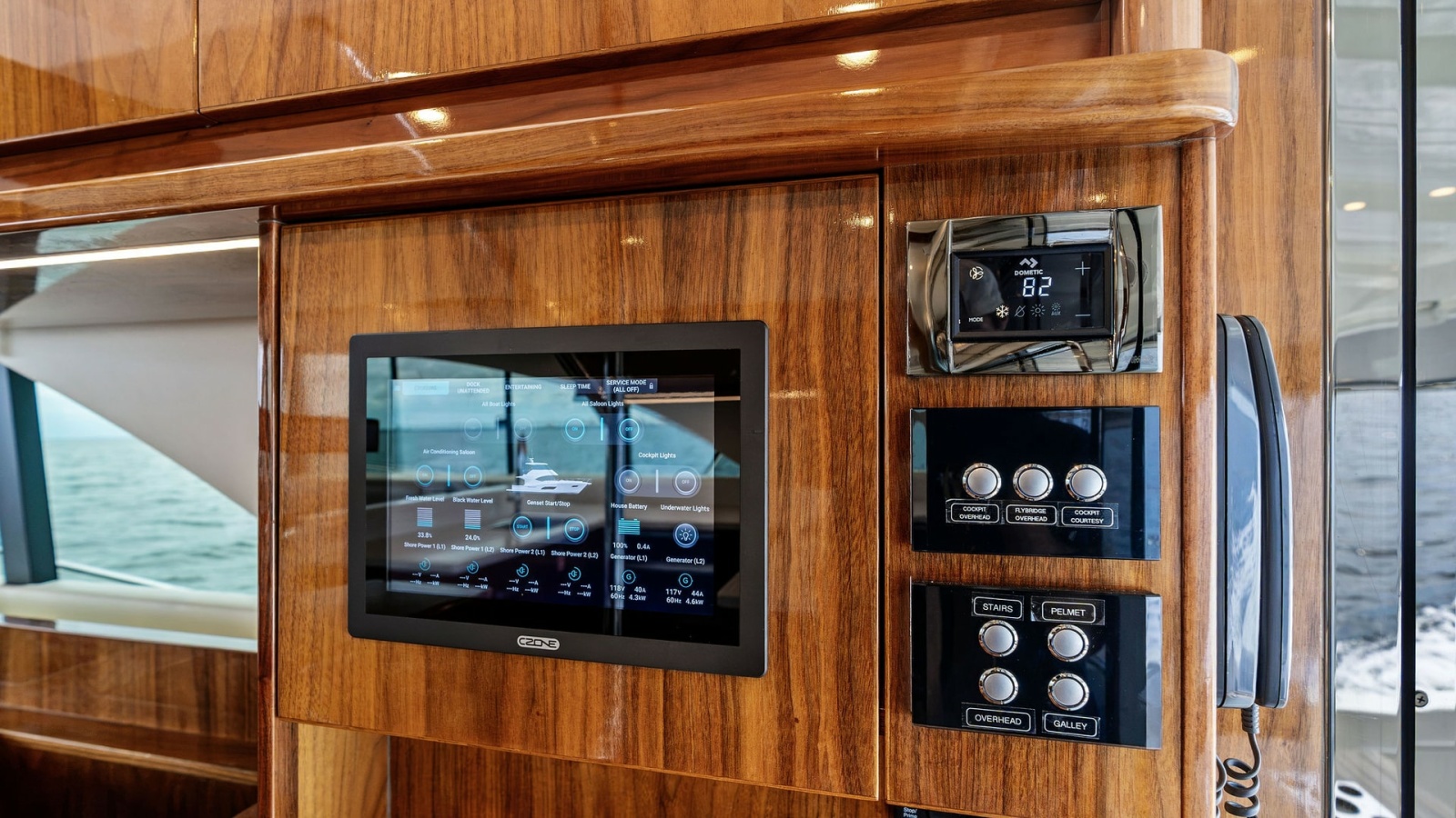 Control Panel in Salon Area