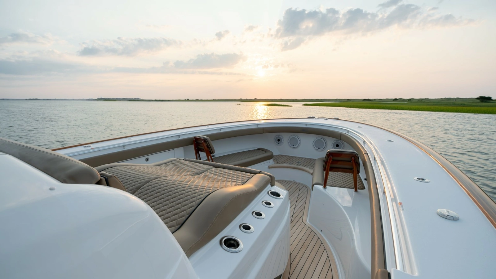Bow Lounge with Seating and Sunset View