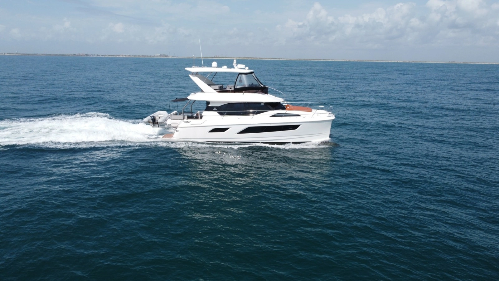 Aquila 44 CAT Cruising Side View
