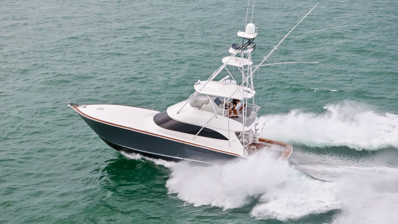 Aerial View of Viking 55 Convertible
