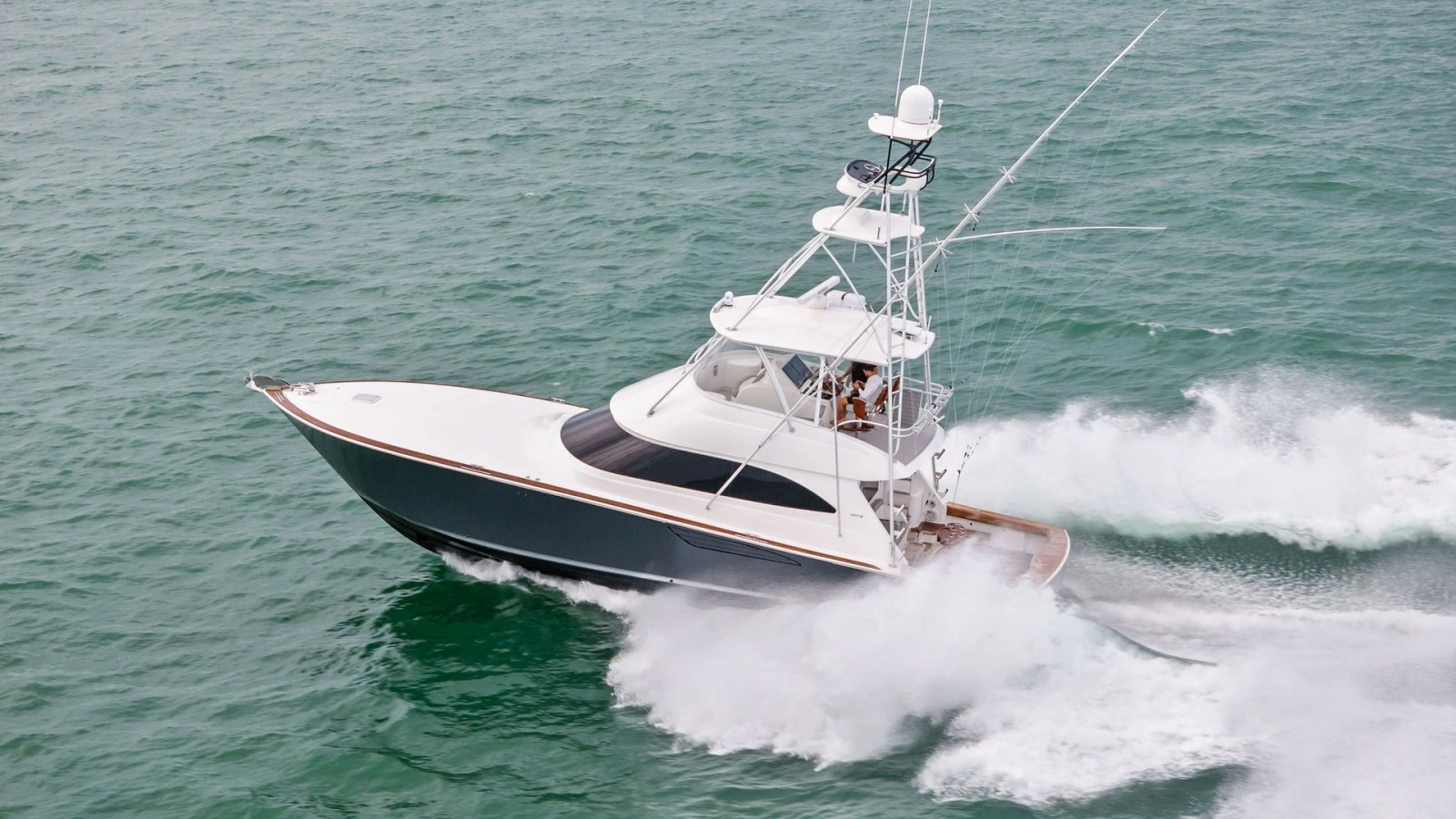 Aerial View of Viking 55 Convertible