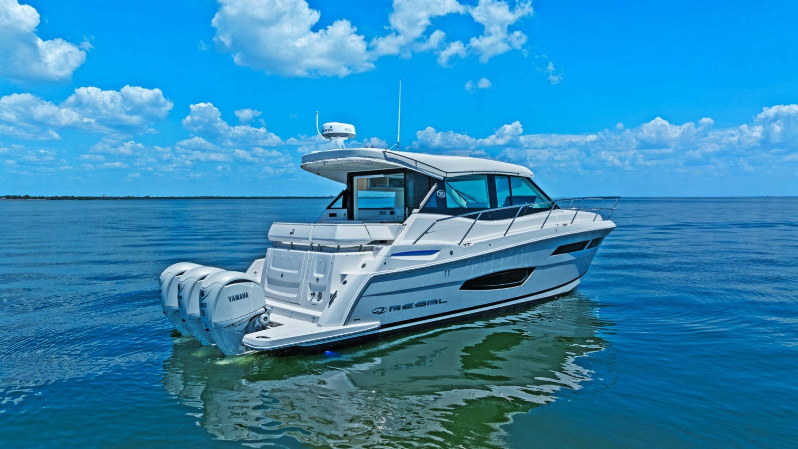 Aft View with Triple Outboards