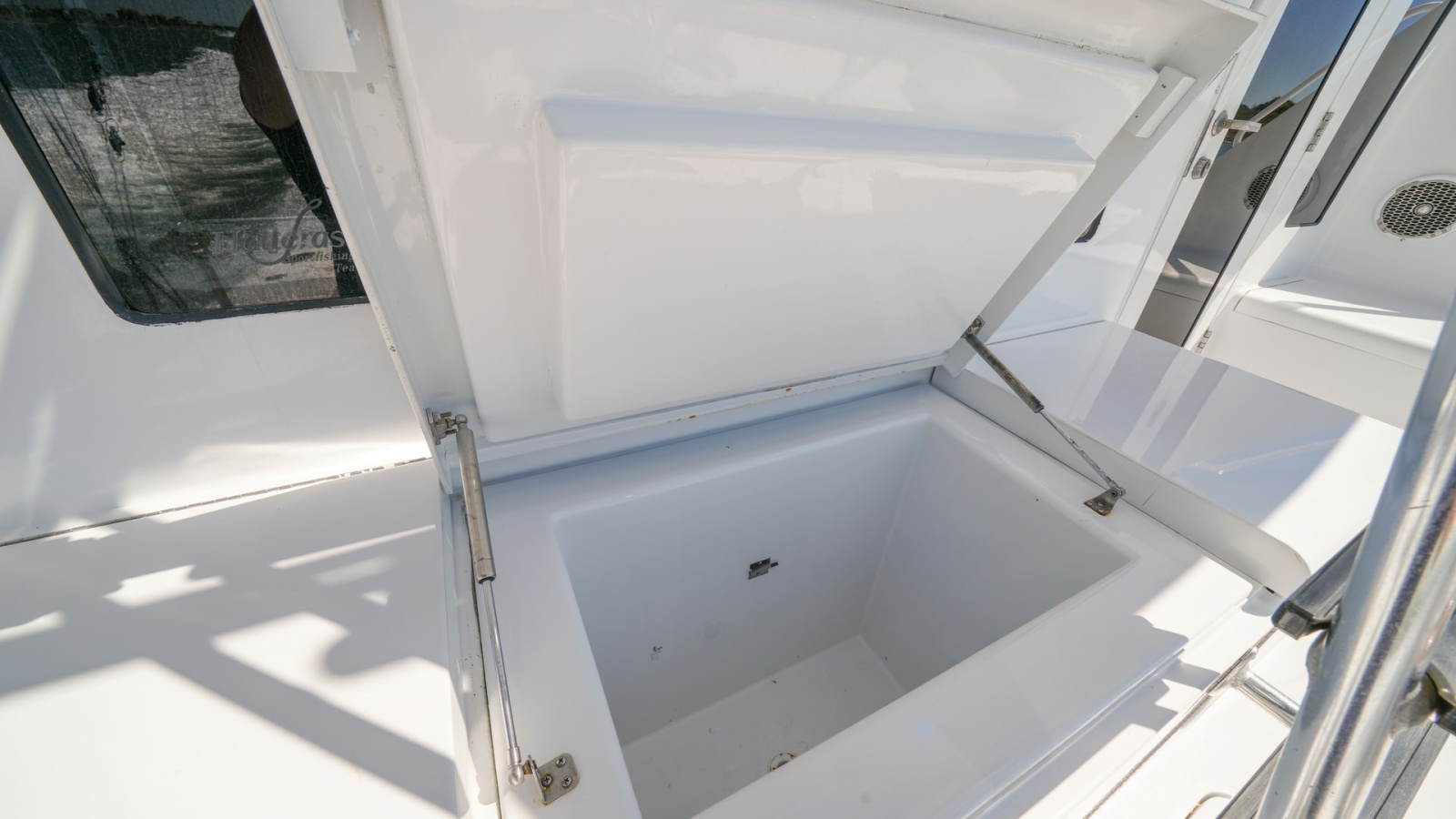 Spacious Deck Storage Compartment