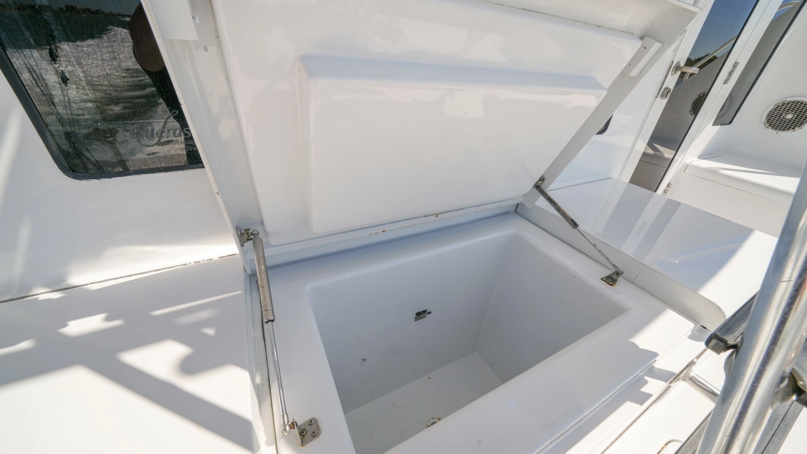 Spacious Deck Storage Compartment