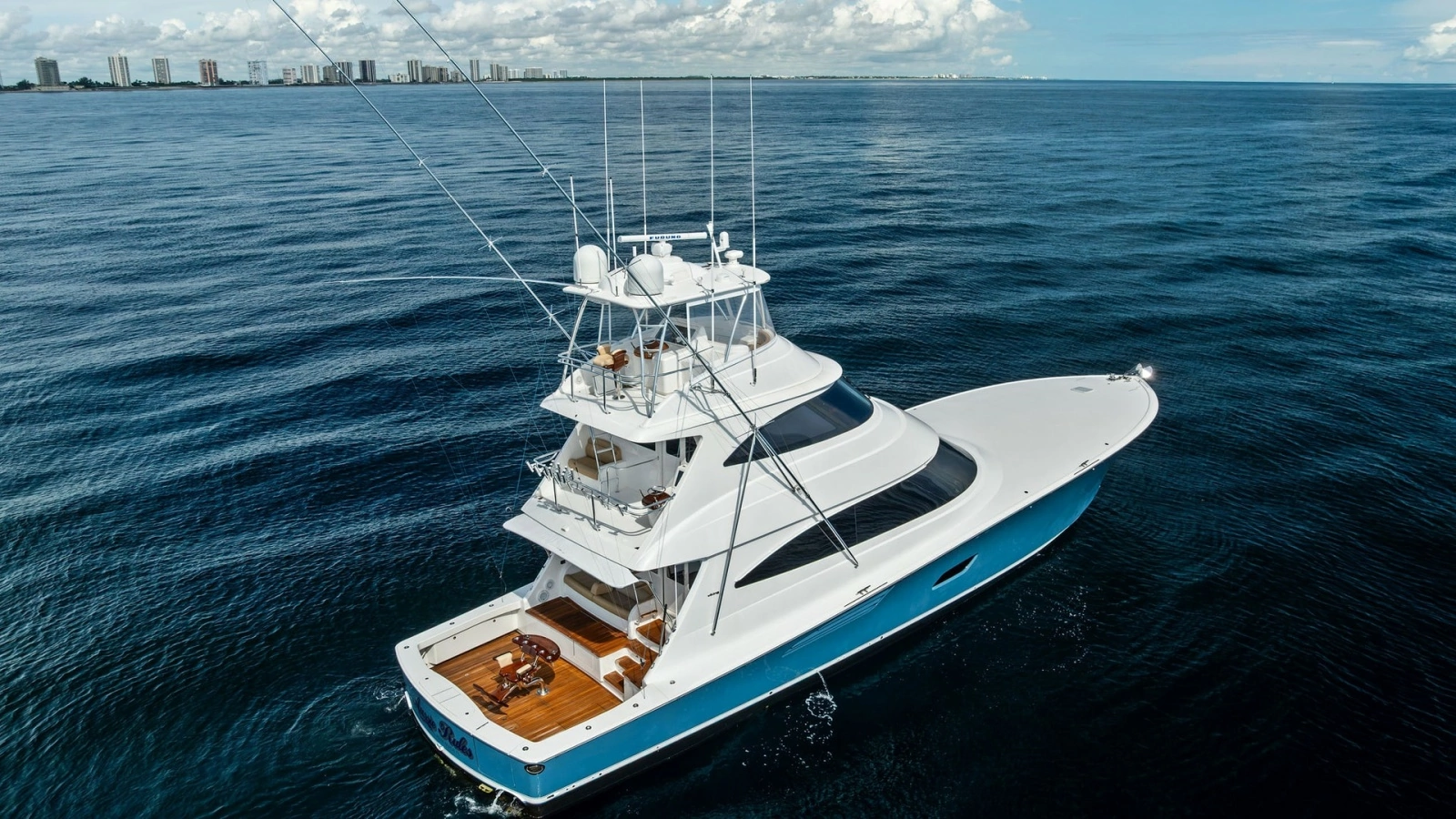 Aerial View of Viking 80 Convertible