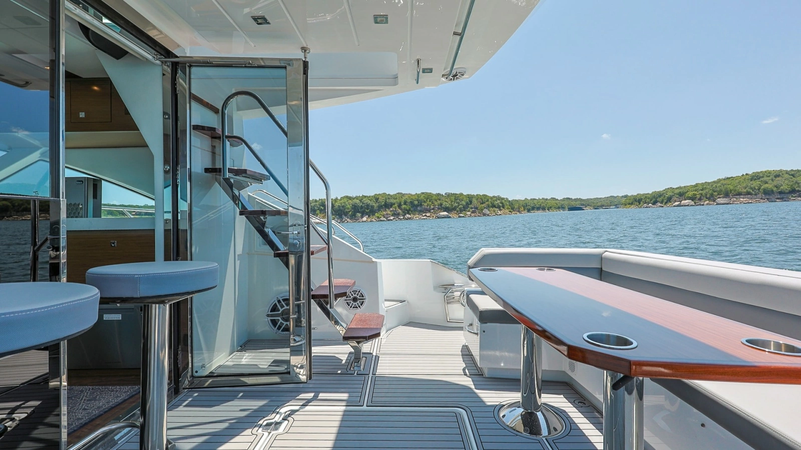 Aft Deck with Bar Seating