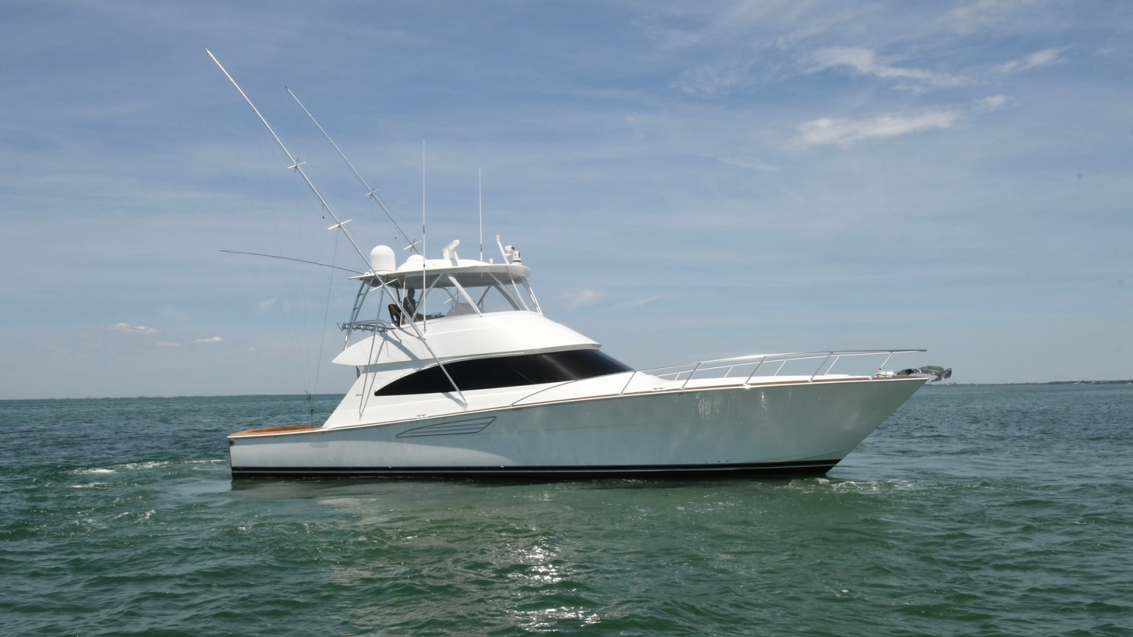 Starboard View of Viking 58 Convertible