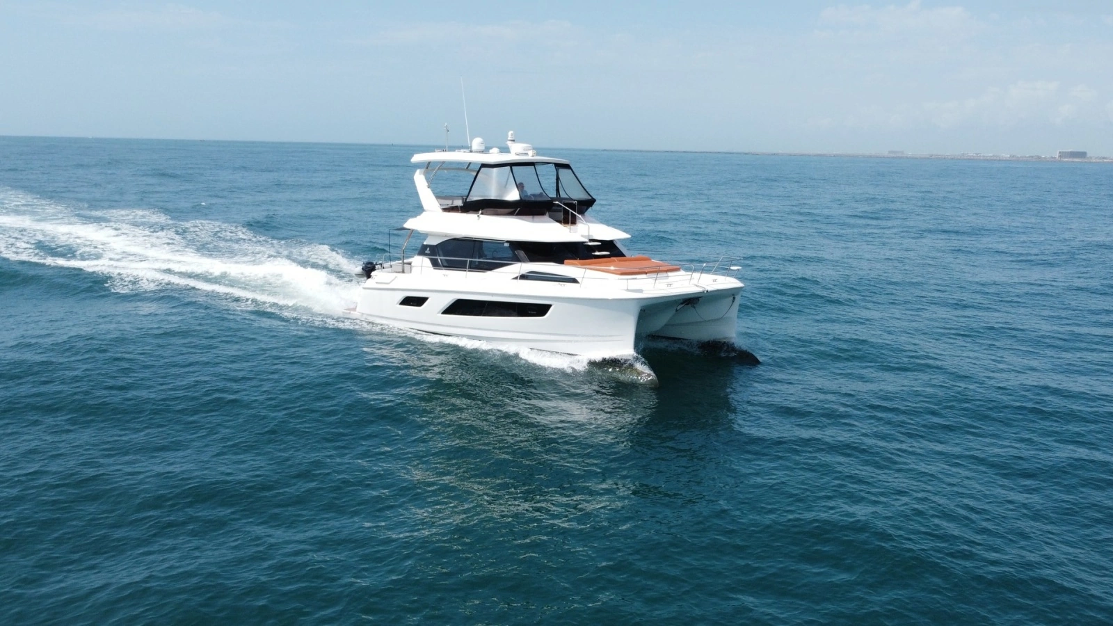 Aquila 44 CAT Cruising Bow View