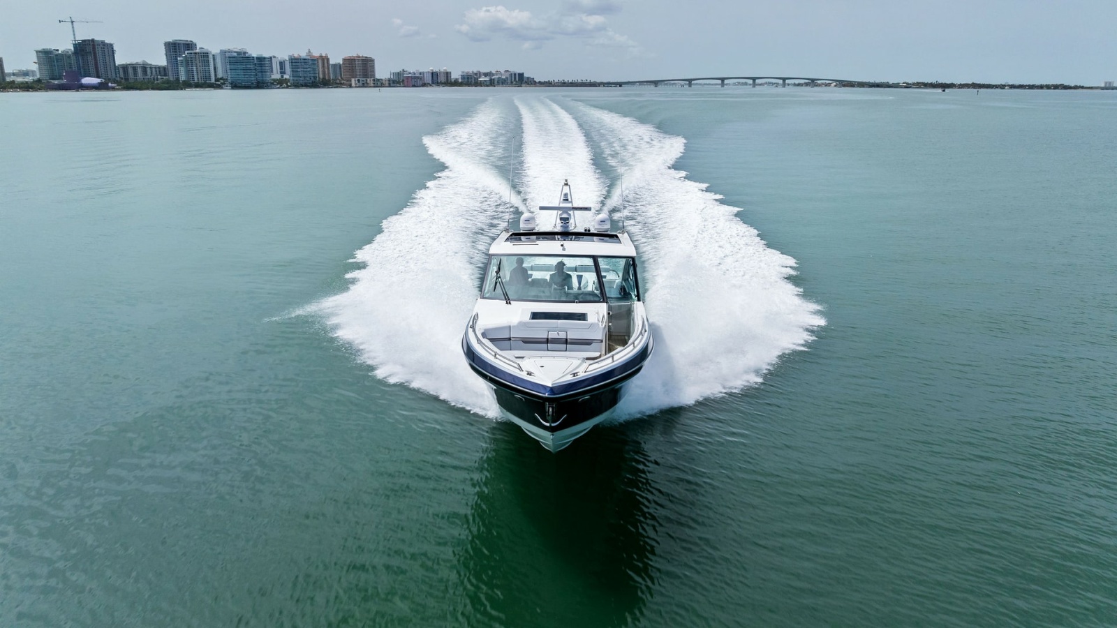 Aerial View of Bow in Motion