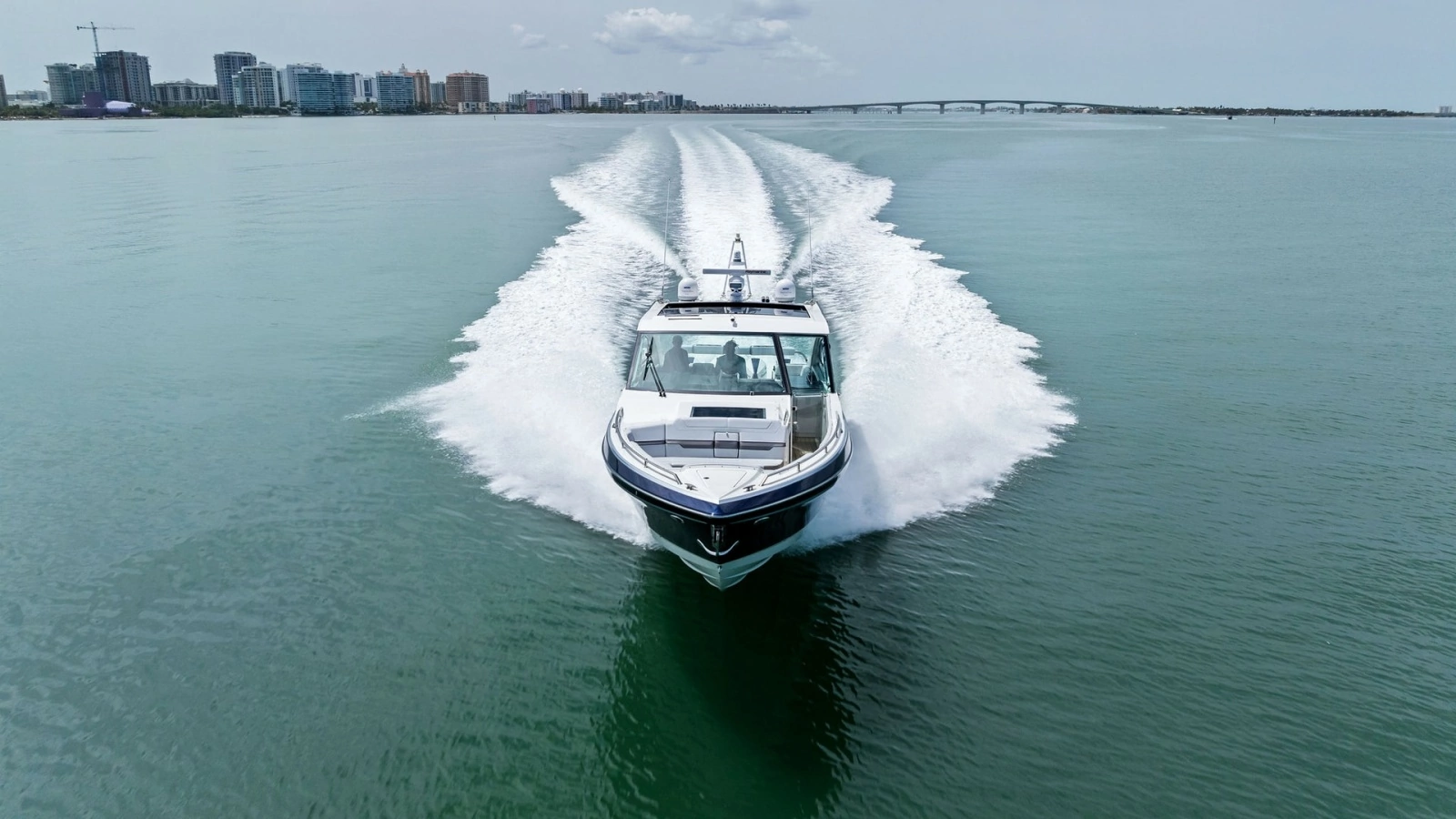 Aerial View of Bow in Motion