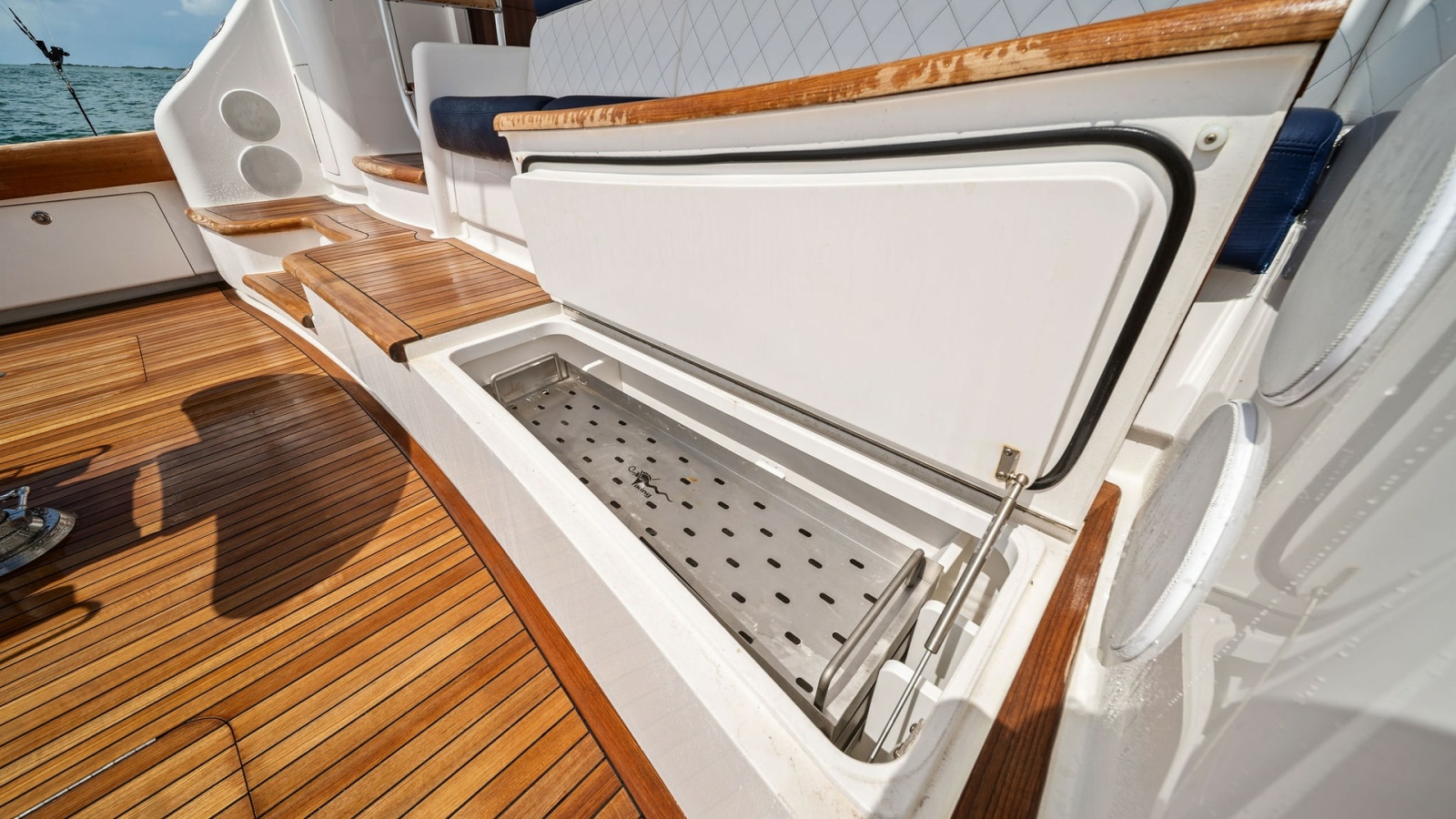Cockpit Ice Box and Seating Area