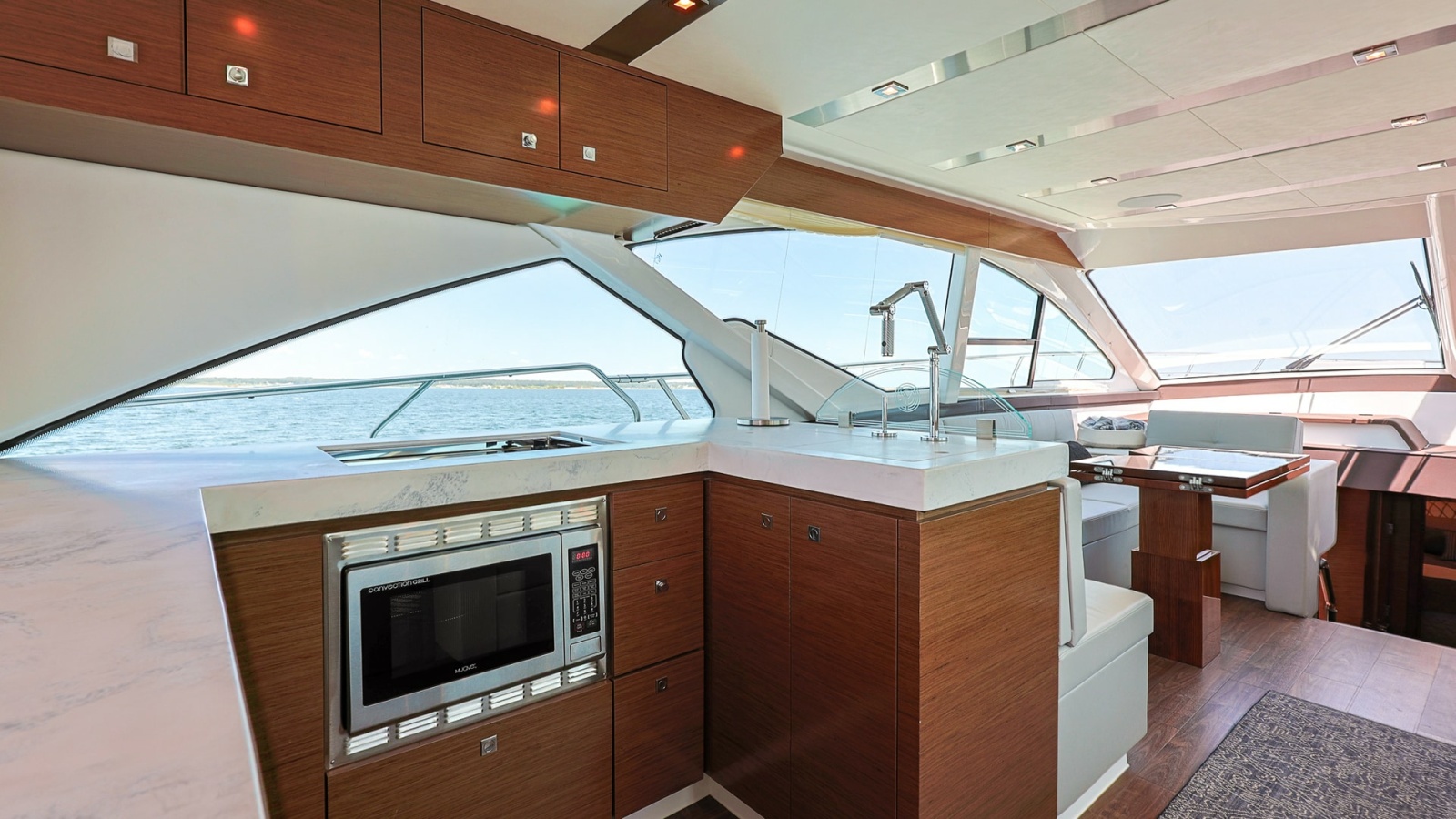 Modern Galley and Salon View