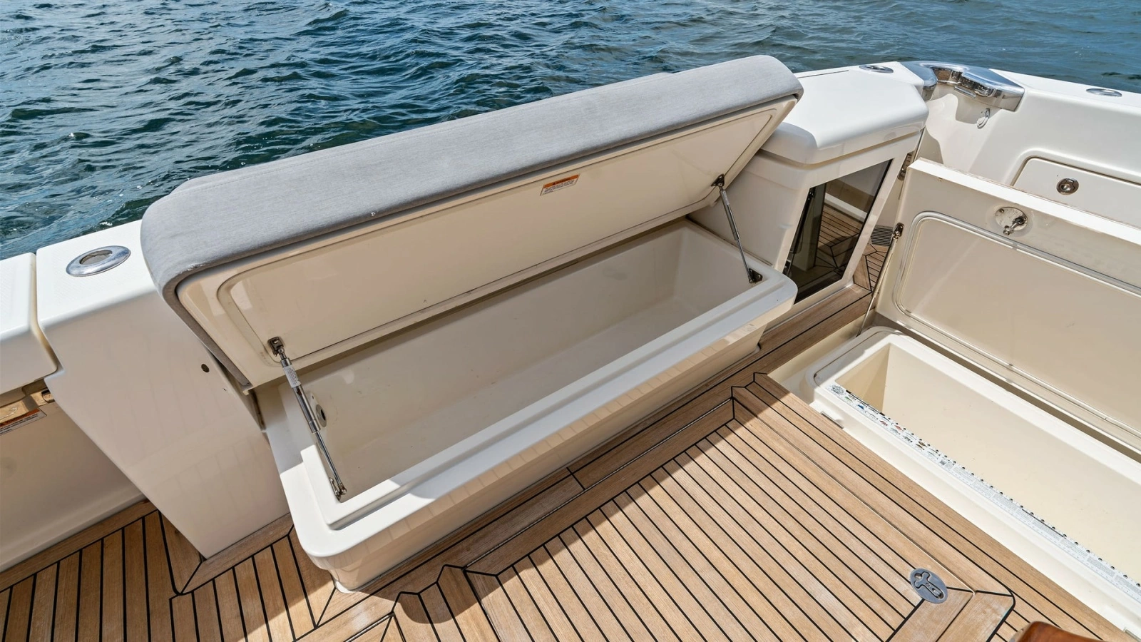 Aft Deck Storage and Seating Area