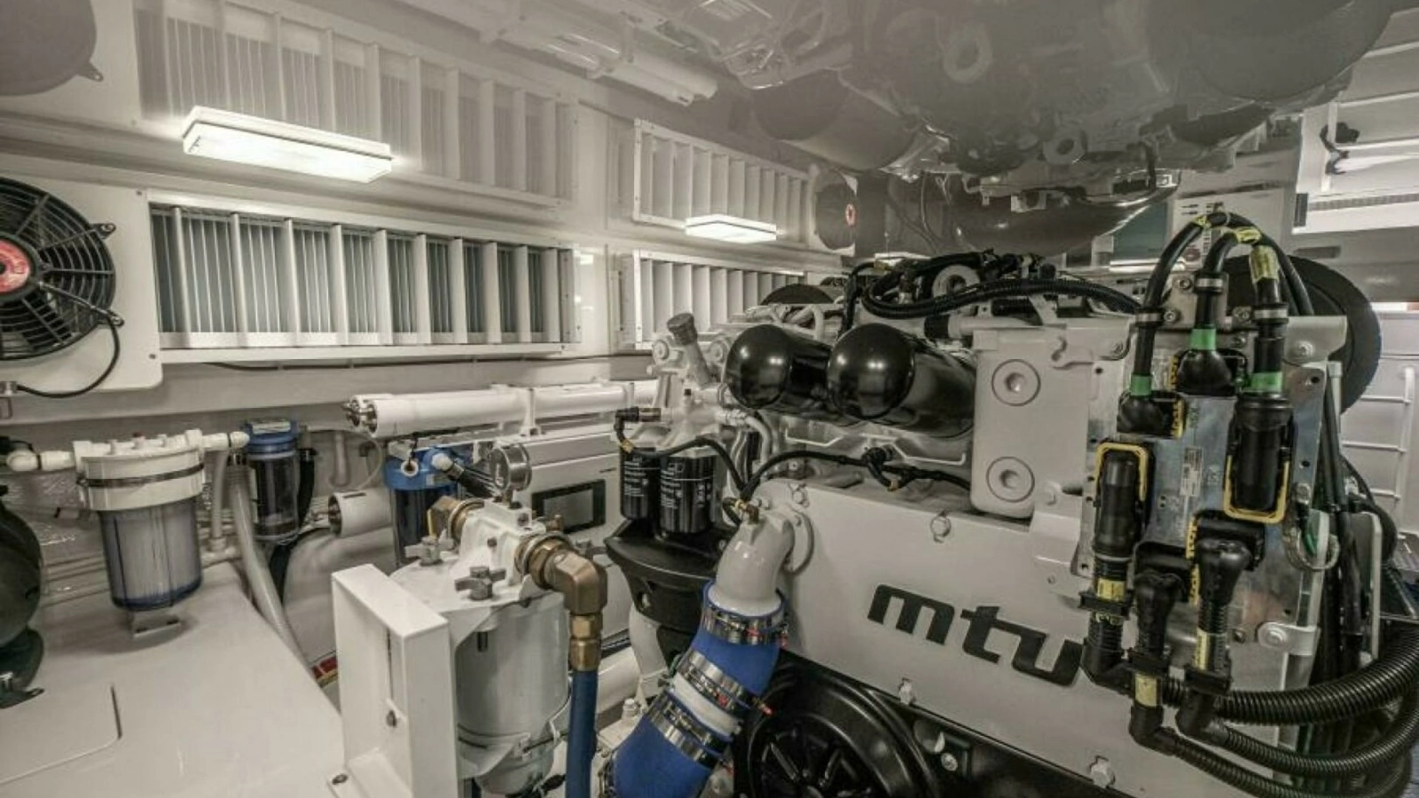 Engine Room with MTU Engines