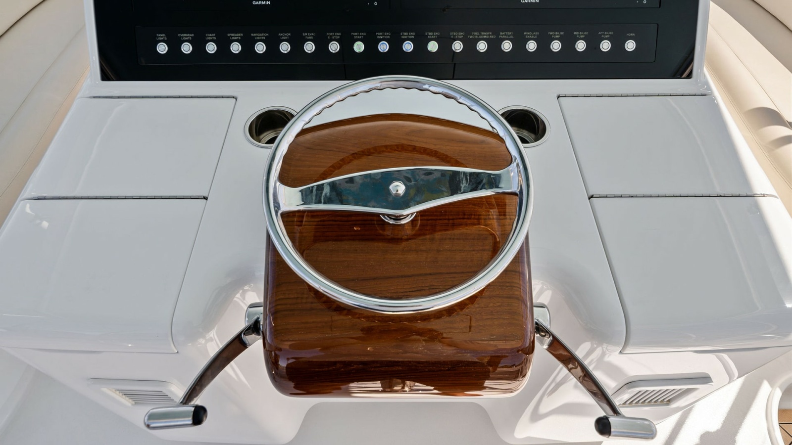 Helm Station with Electronics Displays