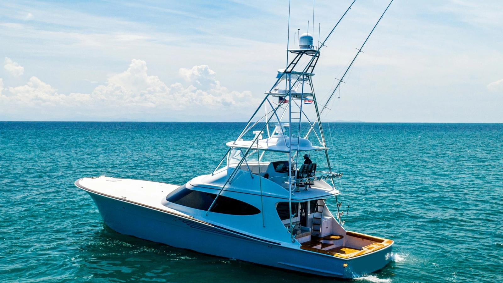2021 65 Hatteras GT On the DL Exterior Profile