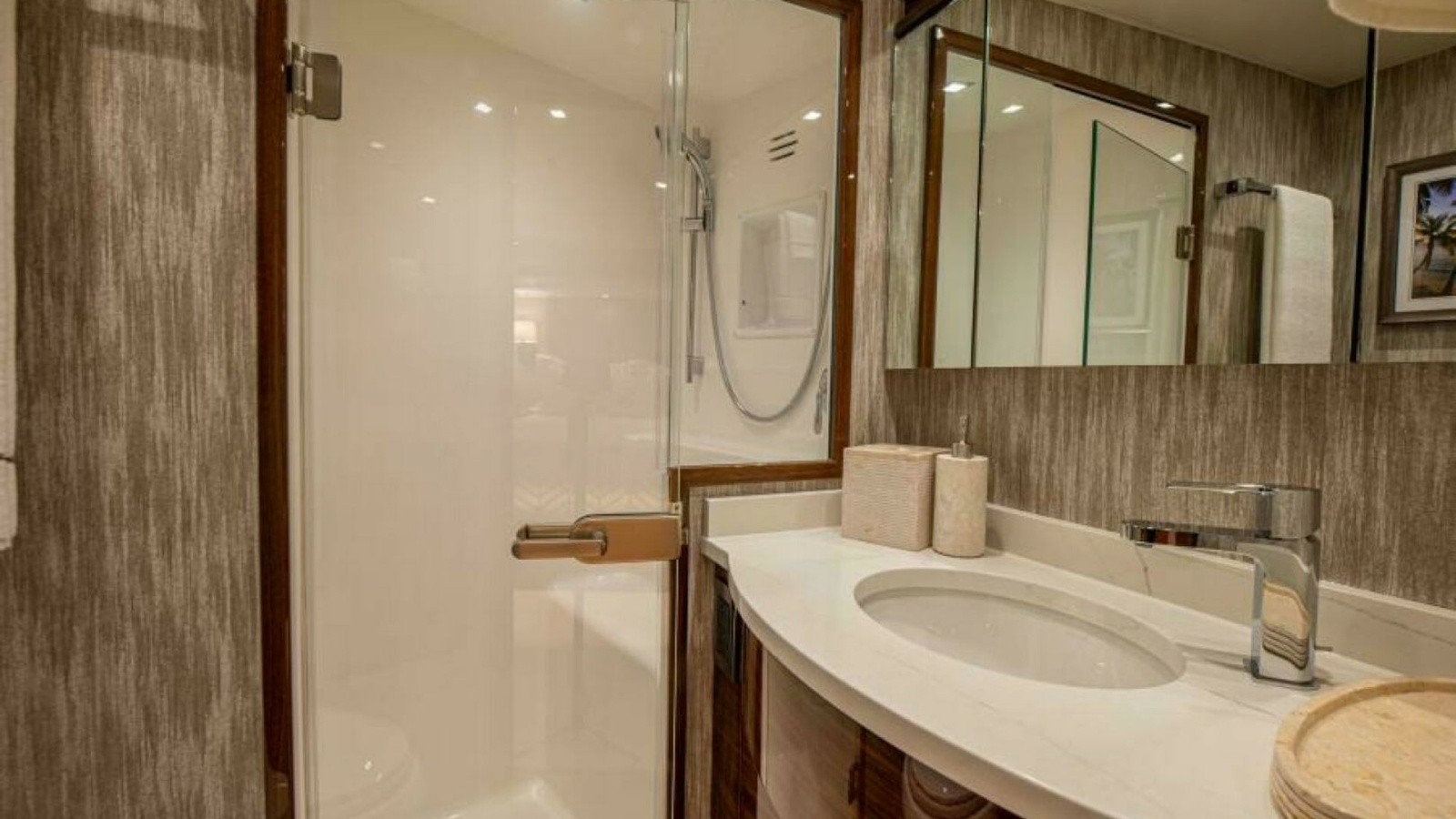 Elegant Ensuite Bathroom with Shower