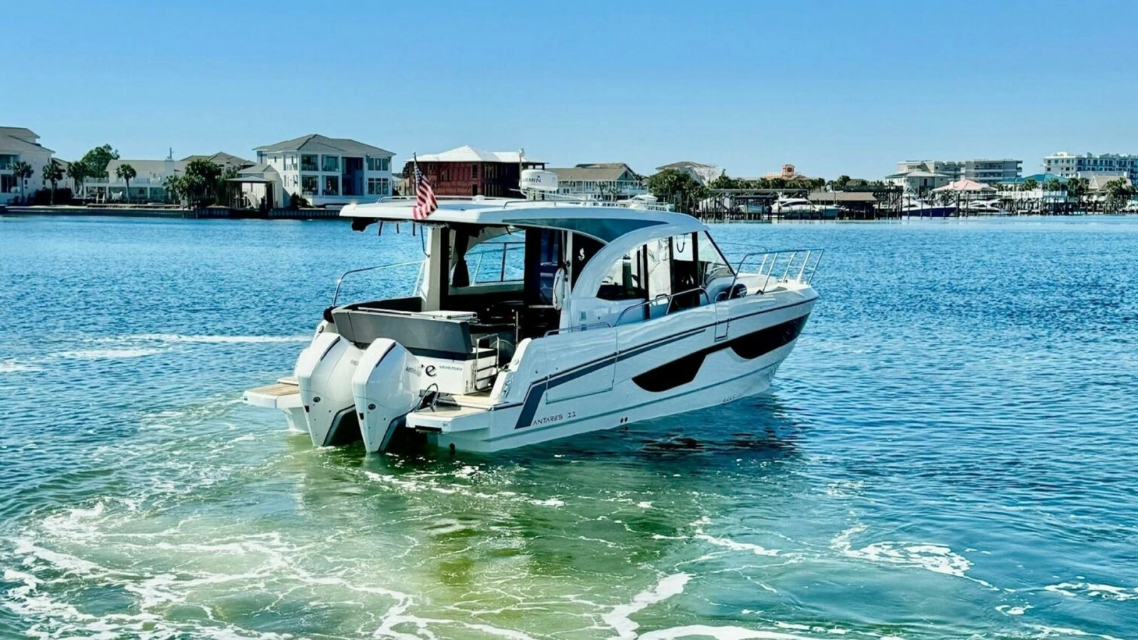 Aft View with Dual Outboards