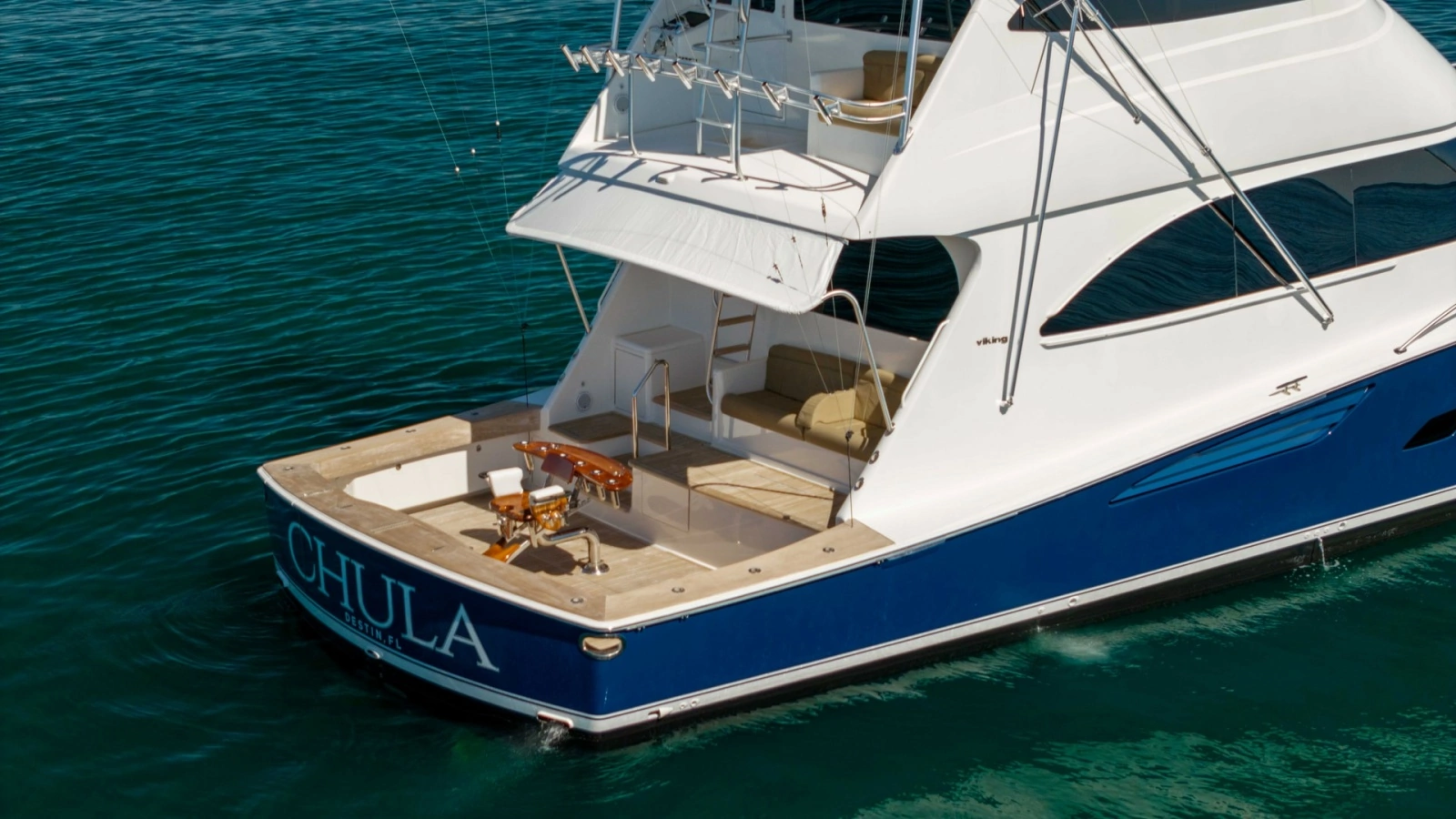 2015 Viking 76 Enclosed Bridge- CHULA- Cockpit