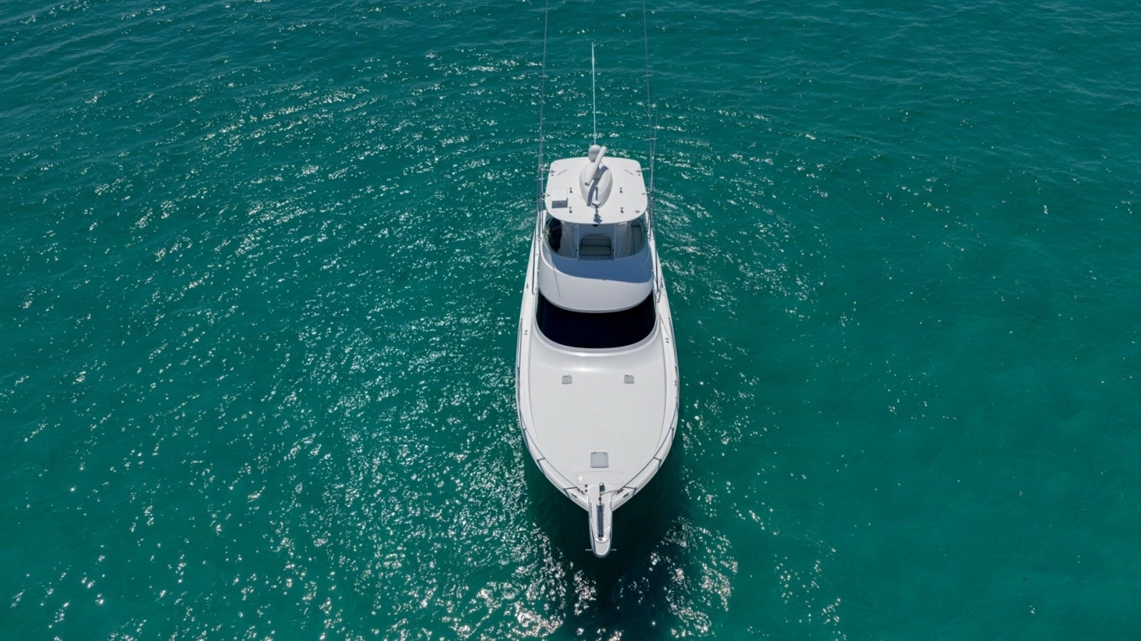Aerial View of Bow at Sea