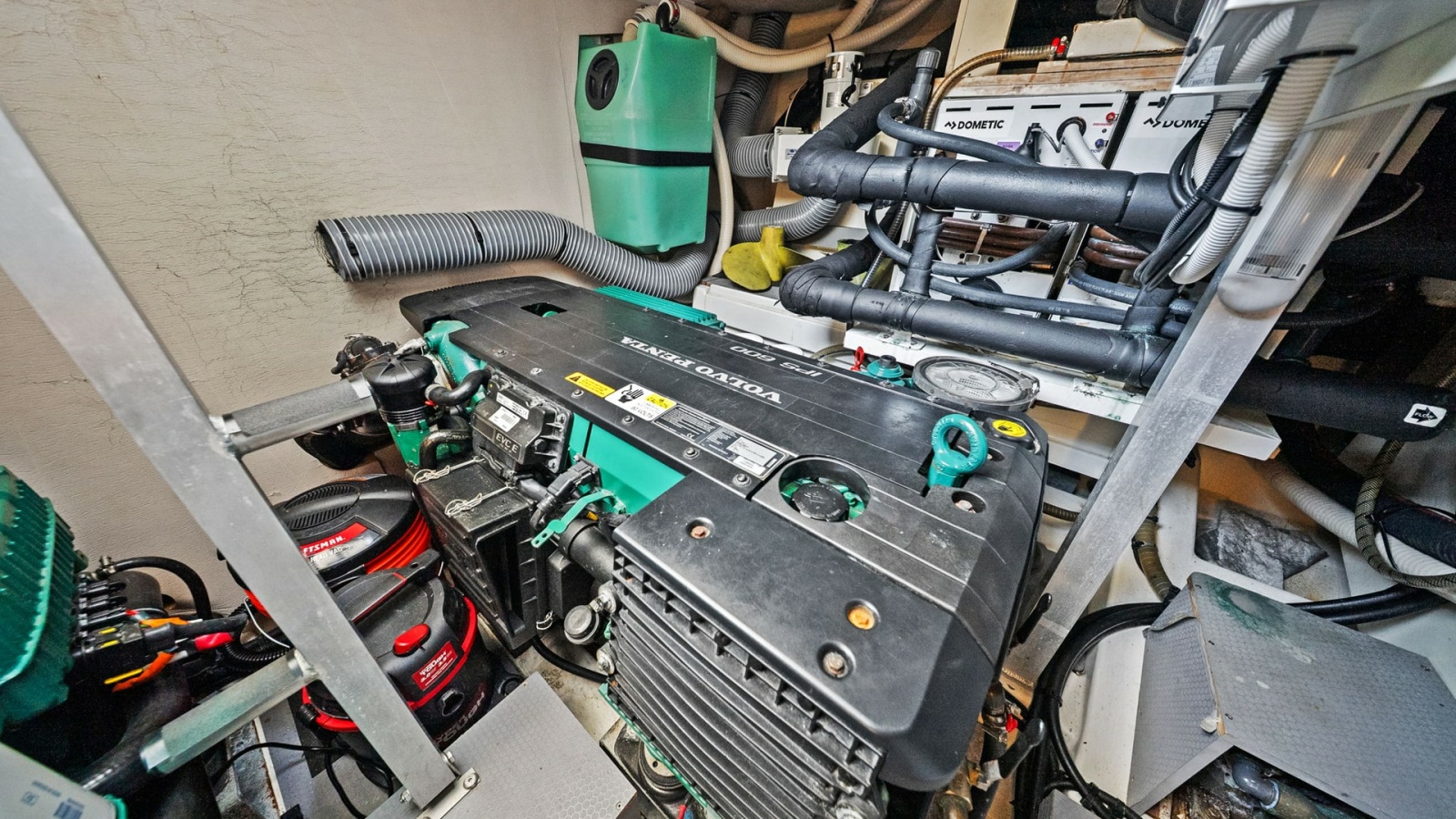 Engine Room with Volvo Penta Engine